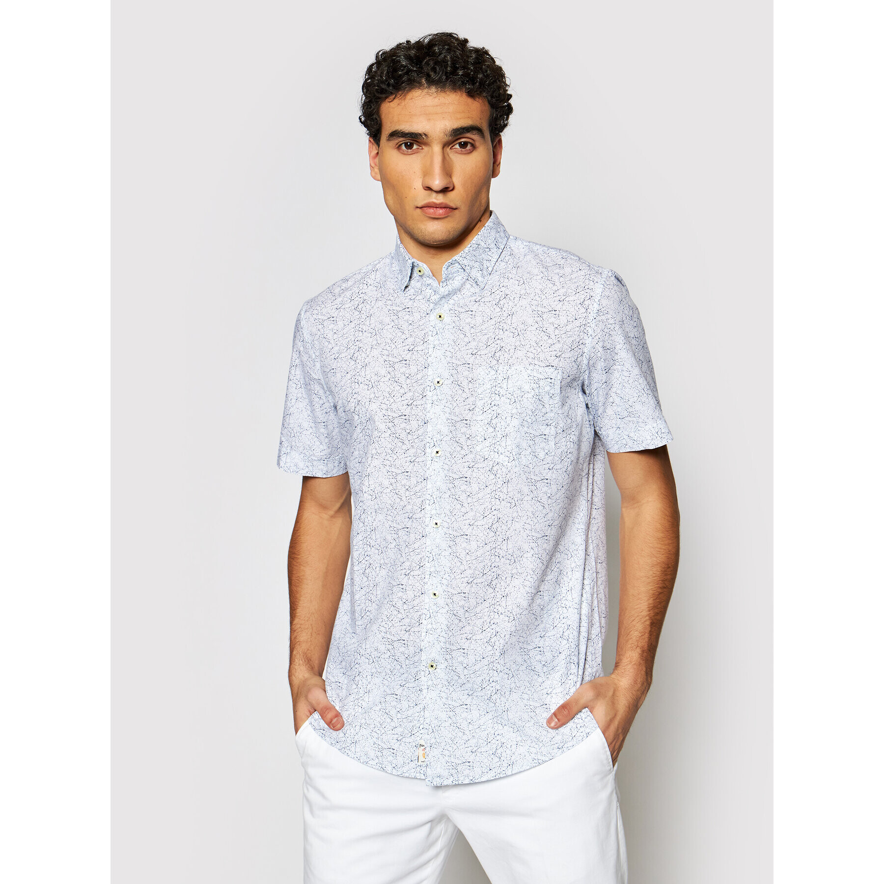 Pierre Cardin Риза 53913/000/27190 Бял Modern Fit - Pepit.bg
