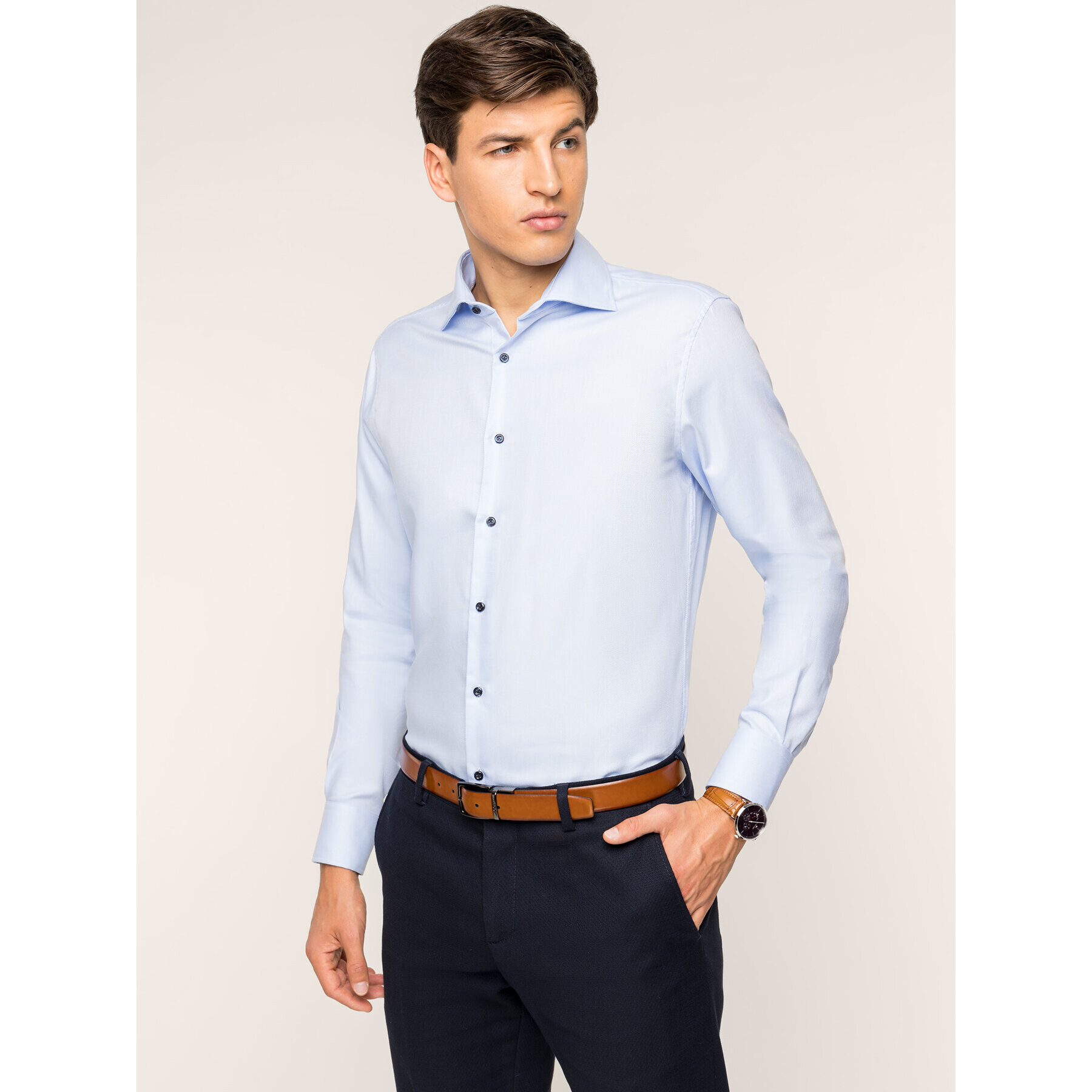 Pierre Cardin Риза 5731/000/26827 Син Modern Fit - Pepit.bg