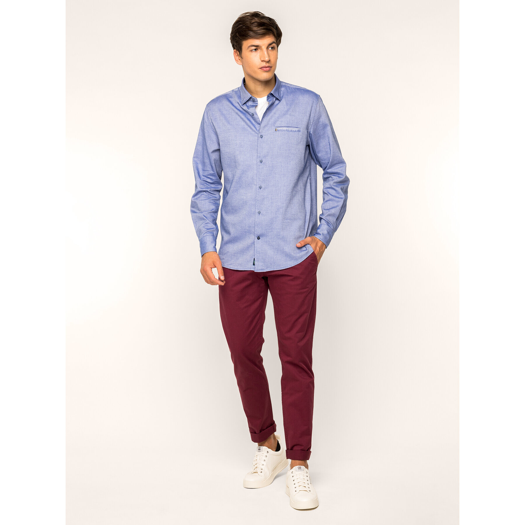 Pierre Cardin Риза 5882/000/26950 Син Modern Fit - Pepit.bg