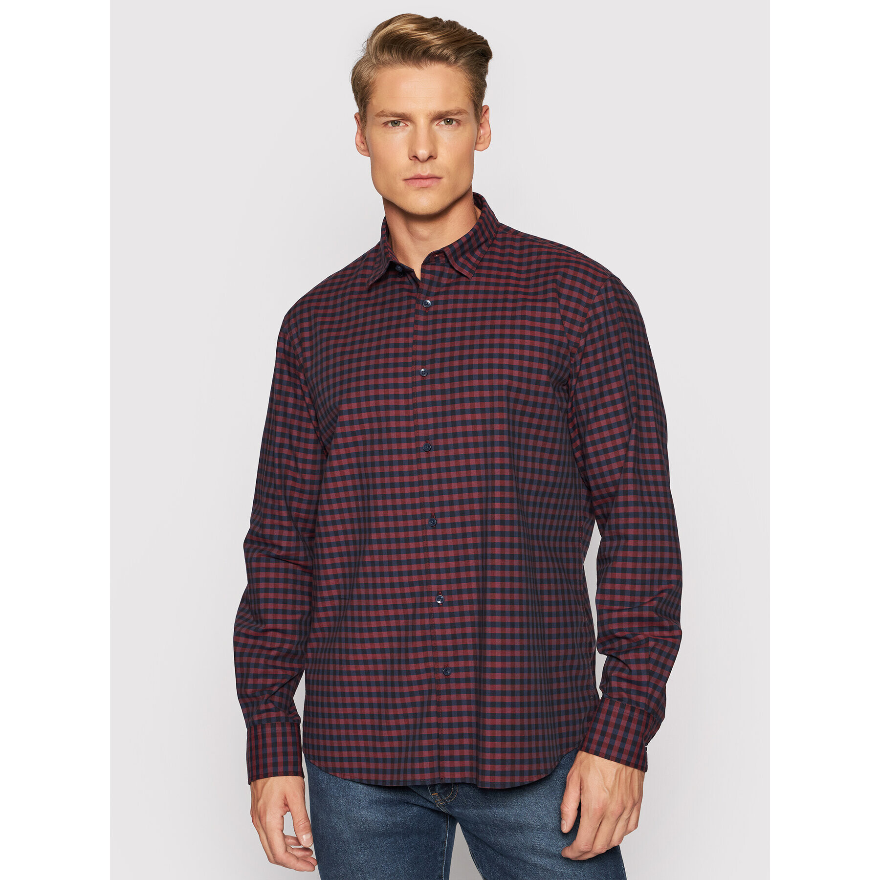 Pierre Cardin Риза 5891/000/27722 Червен Modern Fit - Pepit.bg