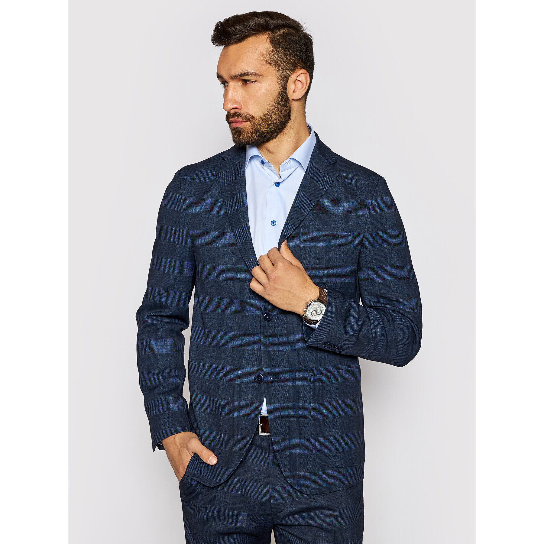 Pierre Cardin Сако 42288/810/14269 Сив Modern Fit - Pepit.bg