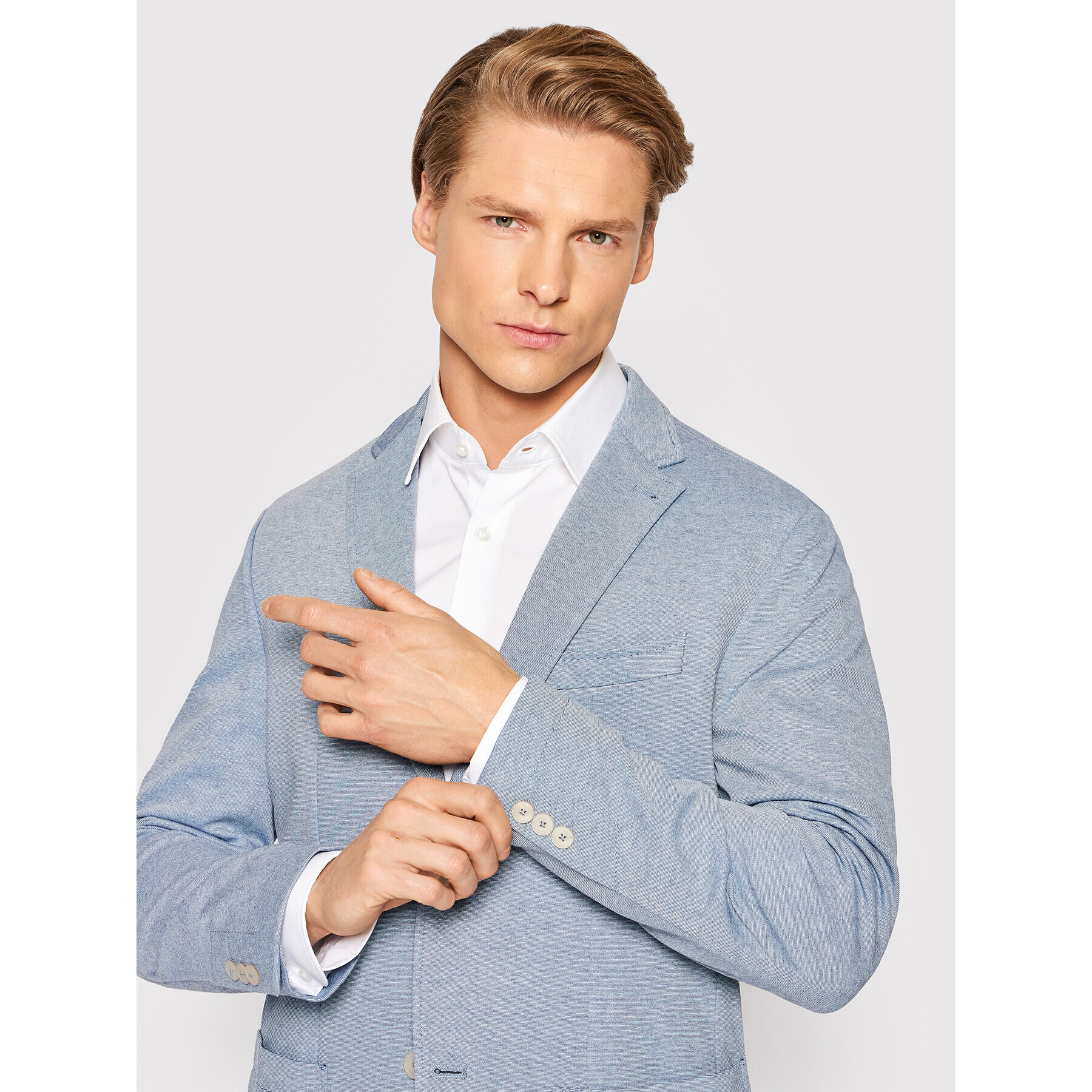 Pierre Cardin Сако 42289/000/1193 Син Regular Fit - Pepit.bg