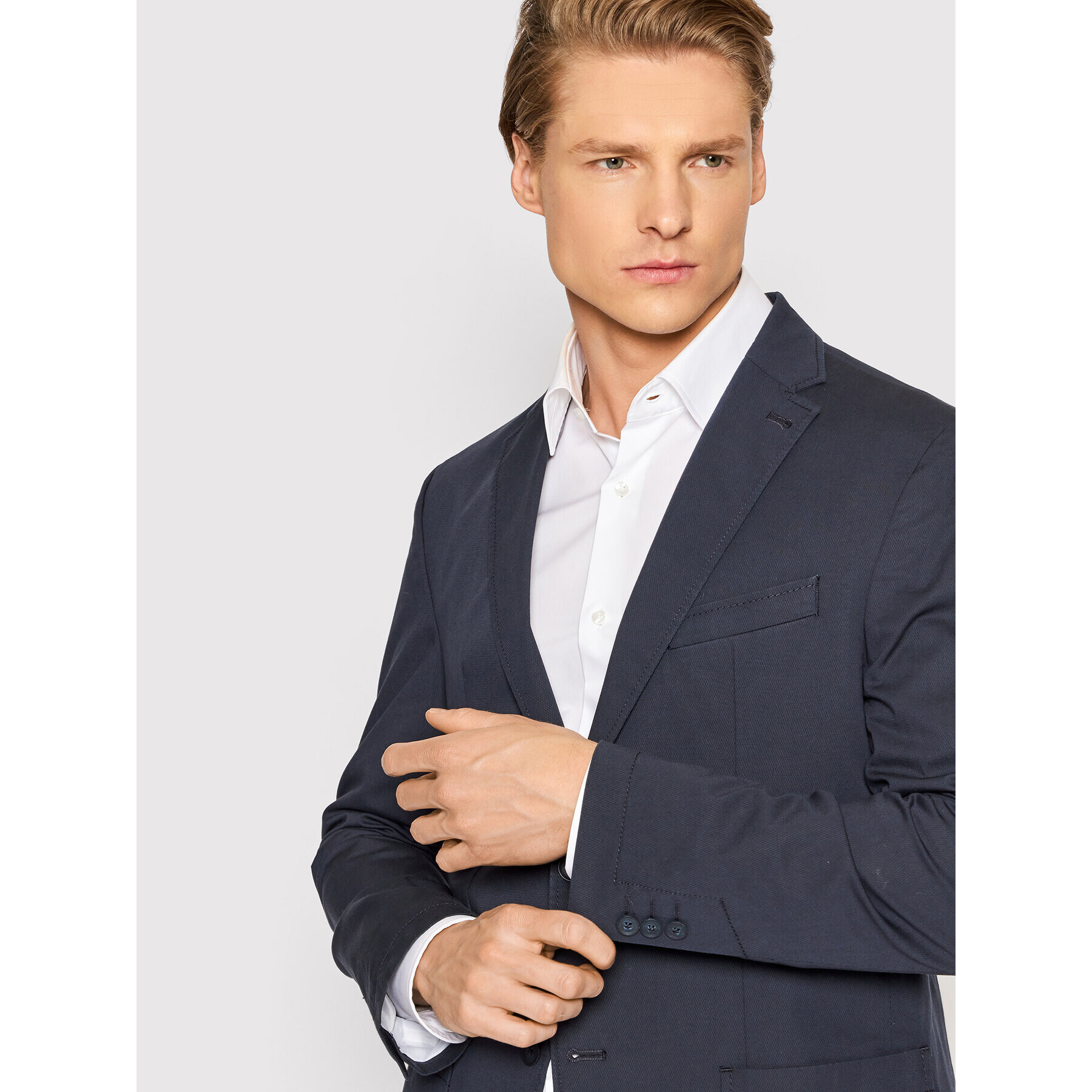 Pierre Cardin Сако 42289/000/4002 Тъмносин Regular Fit - Pepit.bg