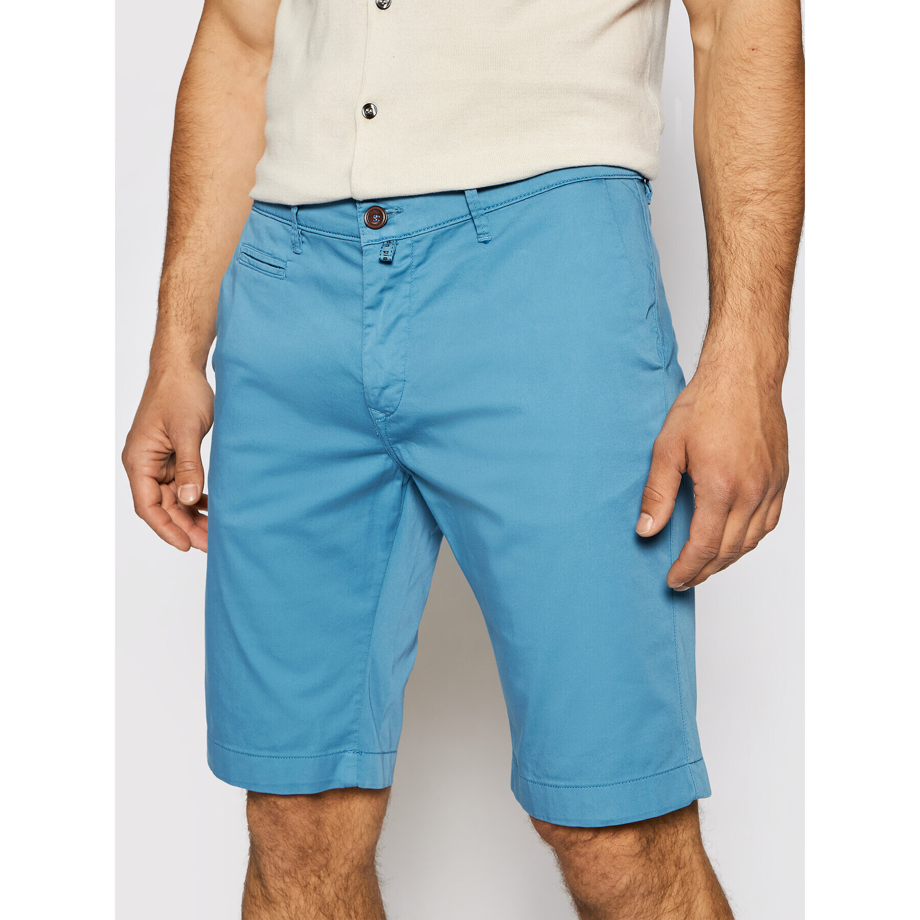 Pierre Cardin Шорти от плат 3465/000/2080 Син Bermuda Fit - Pepit.bg