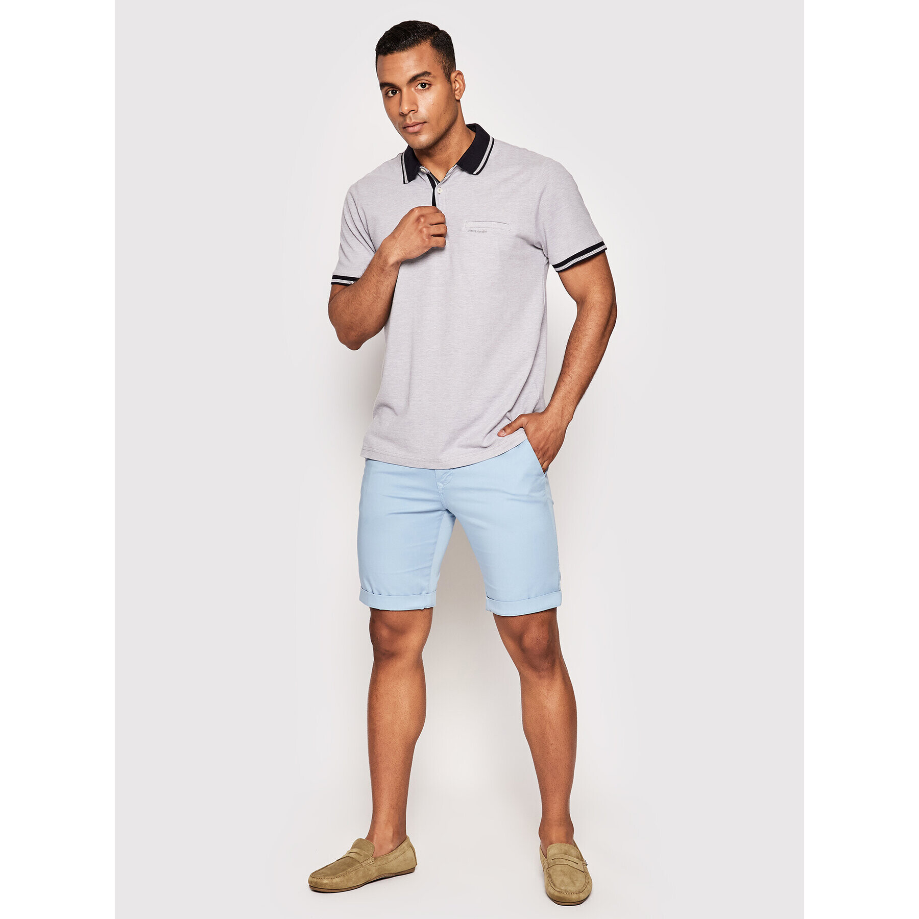 Pierre Cardin Шорти от плат 34770/000/4007 Син Modern Fit - Pepit.bg