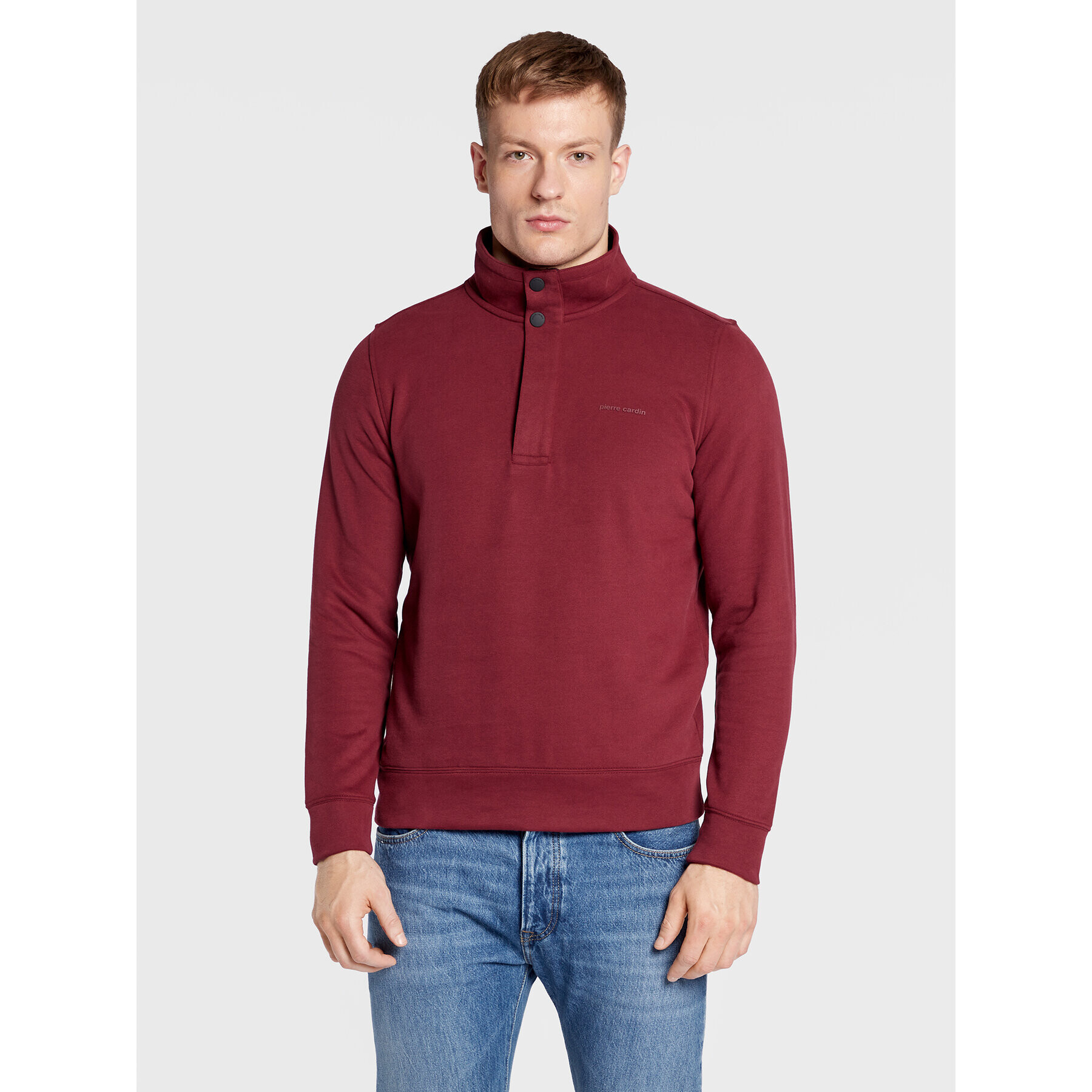 Pierre Cardin Суитшърт 40042/000/4010 Бордо Regular Fit - Pepit.bg