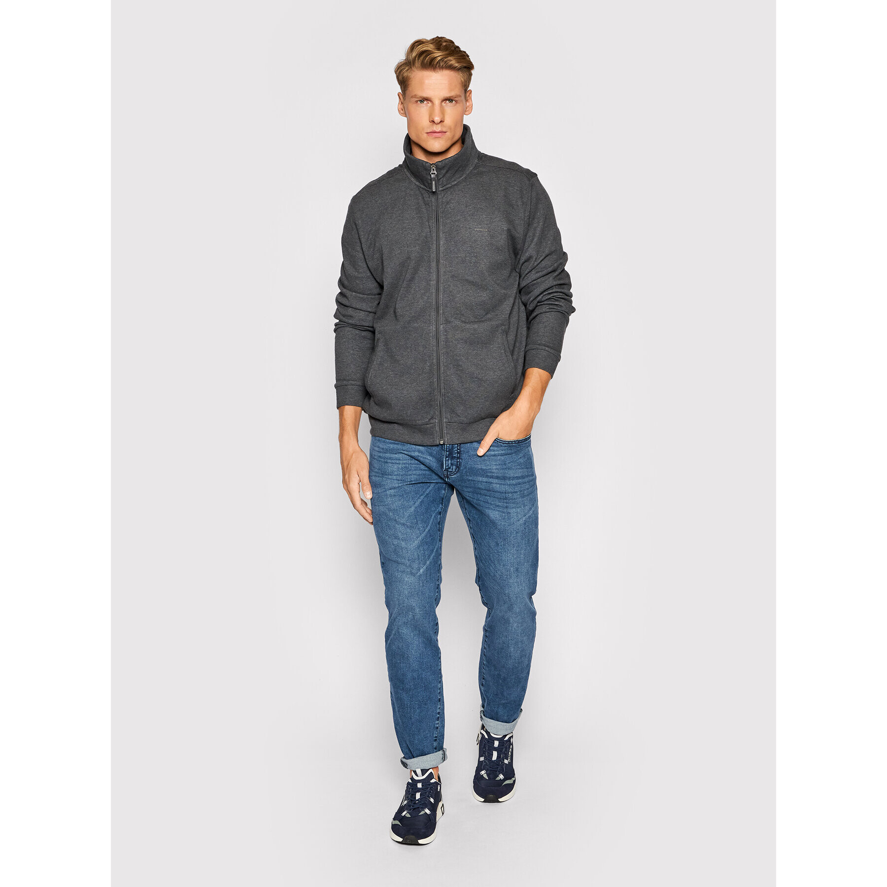 Pierre Cardin Суитшърт 54709/000/12425 Сив Regular Fit - Pepit.bg