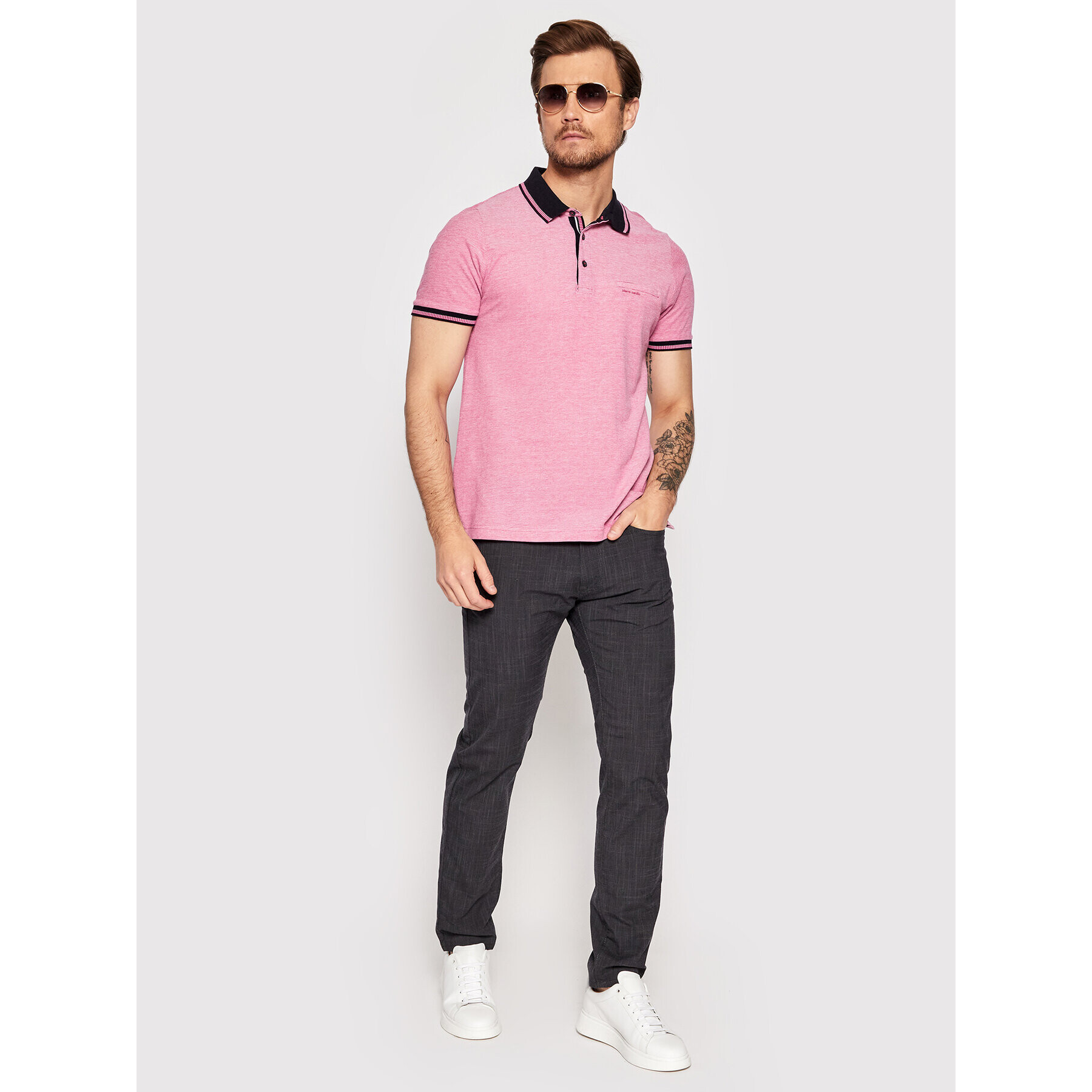 Pierre Cardin Текстилни панталони 30947/000/2005 Сив Lyon Tapered Fit - Pepit.bg