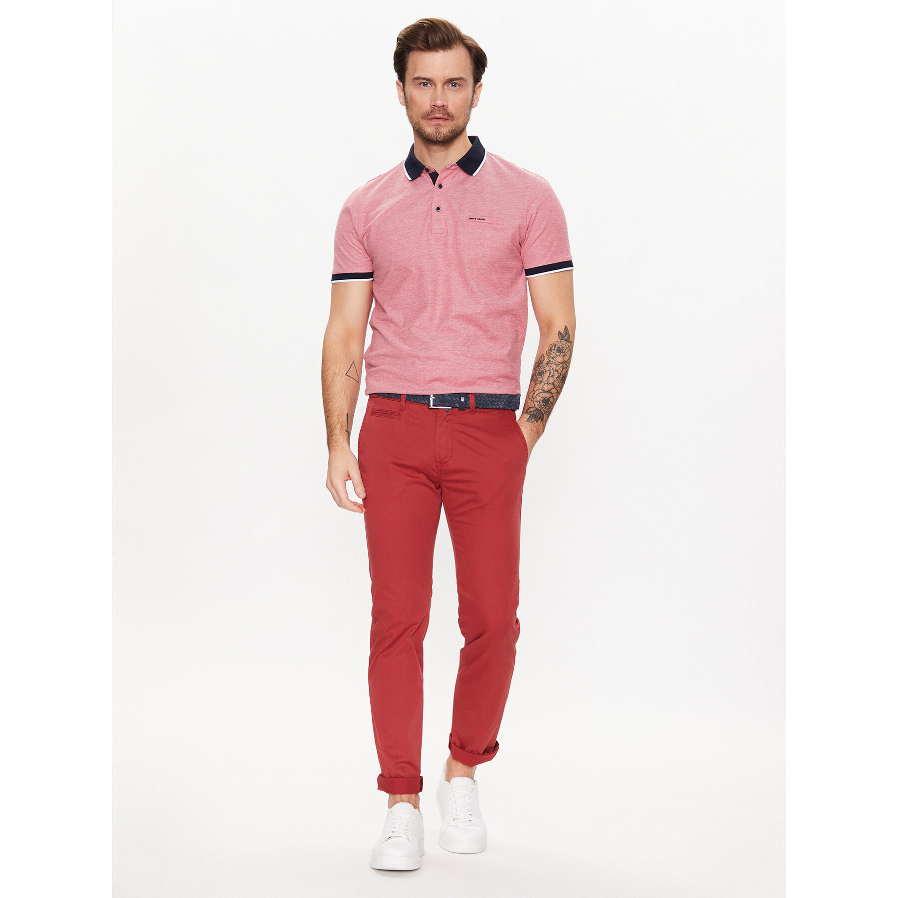 Pierre Cardin Текстилни панталони C3 33757/000/4023 Червен Lyon Tapered Fit - Pepit.bg