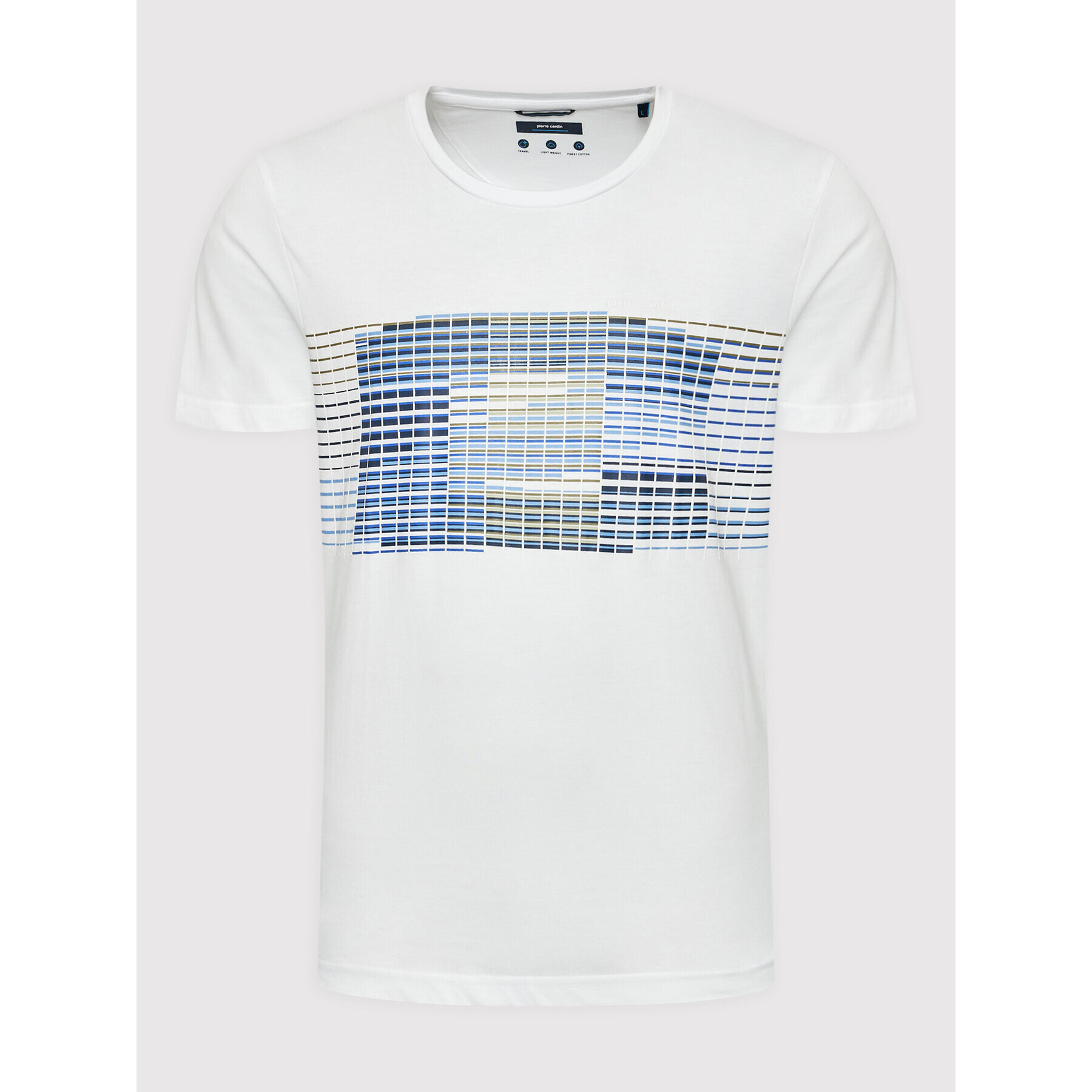 Pierre Cardin Тишърт 20380/000/2028 Бял Modern Fit - Pepit.bg
