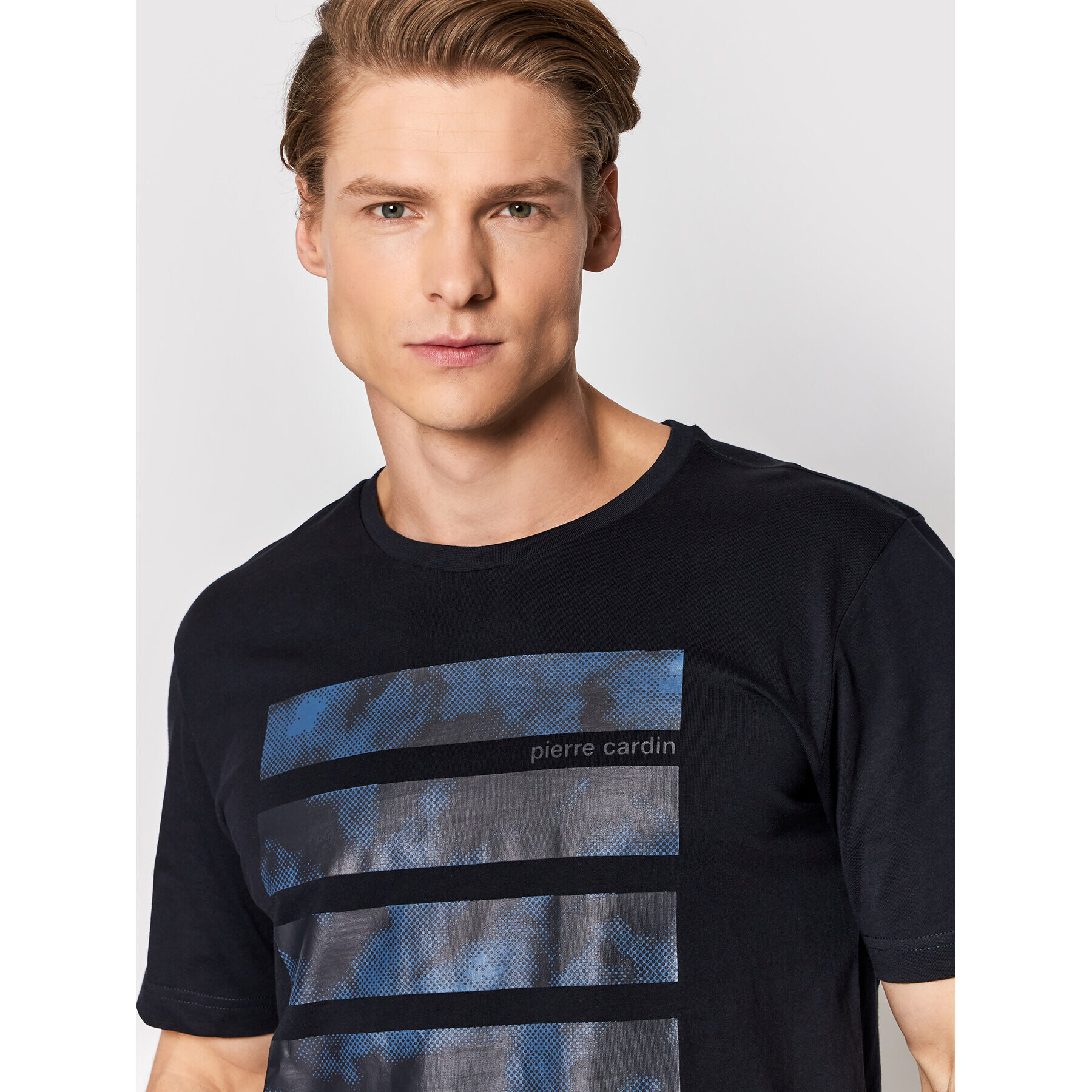Pierre Cardin Тишърт 20400/000/2028 Тъмносин Regular Fit - Pepit.bg