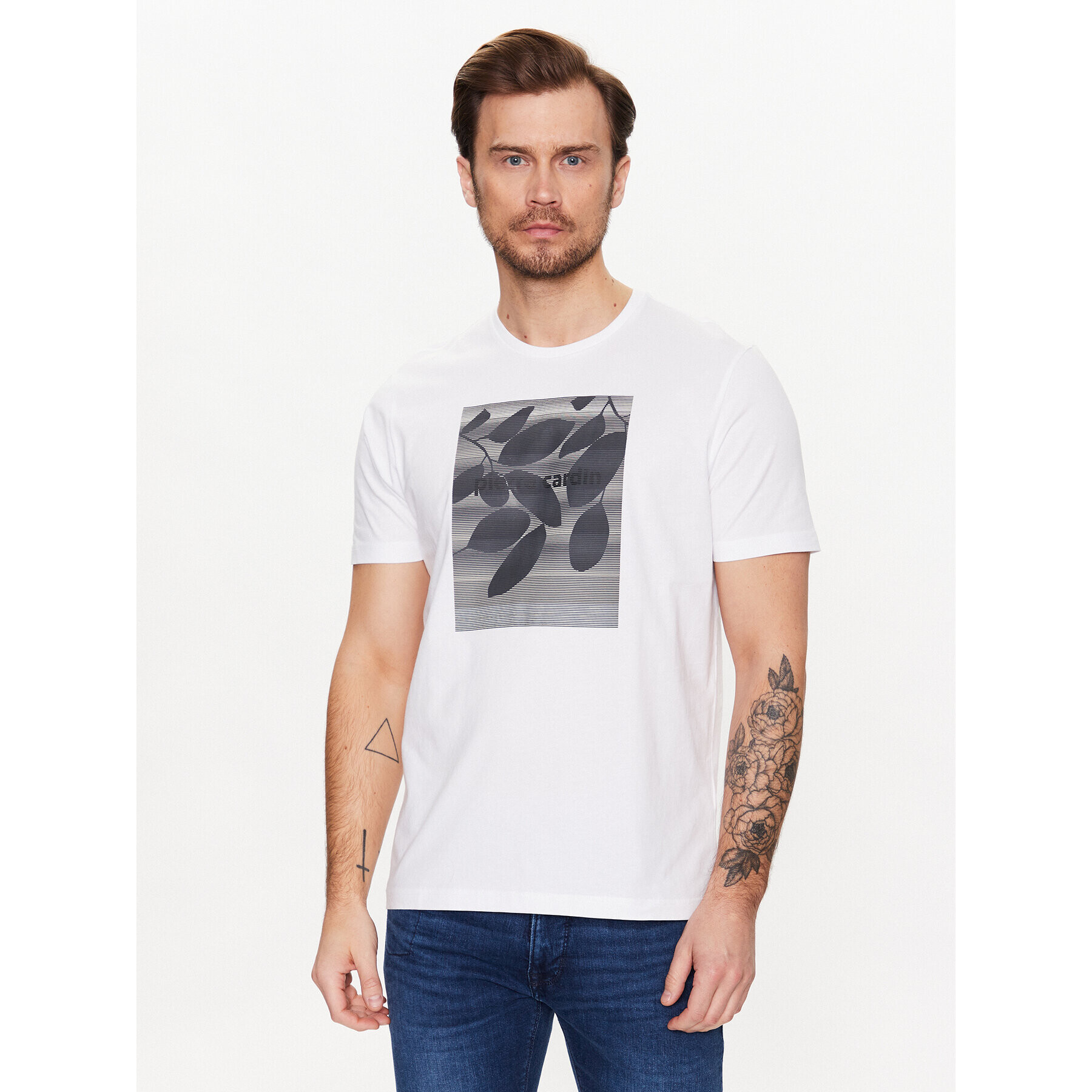 Pierre Cardin Тишърт C5 20830/000/2060 Бял Regular Fit - Pepit.bg