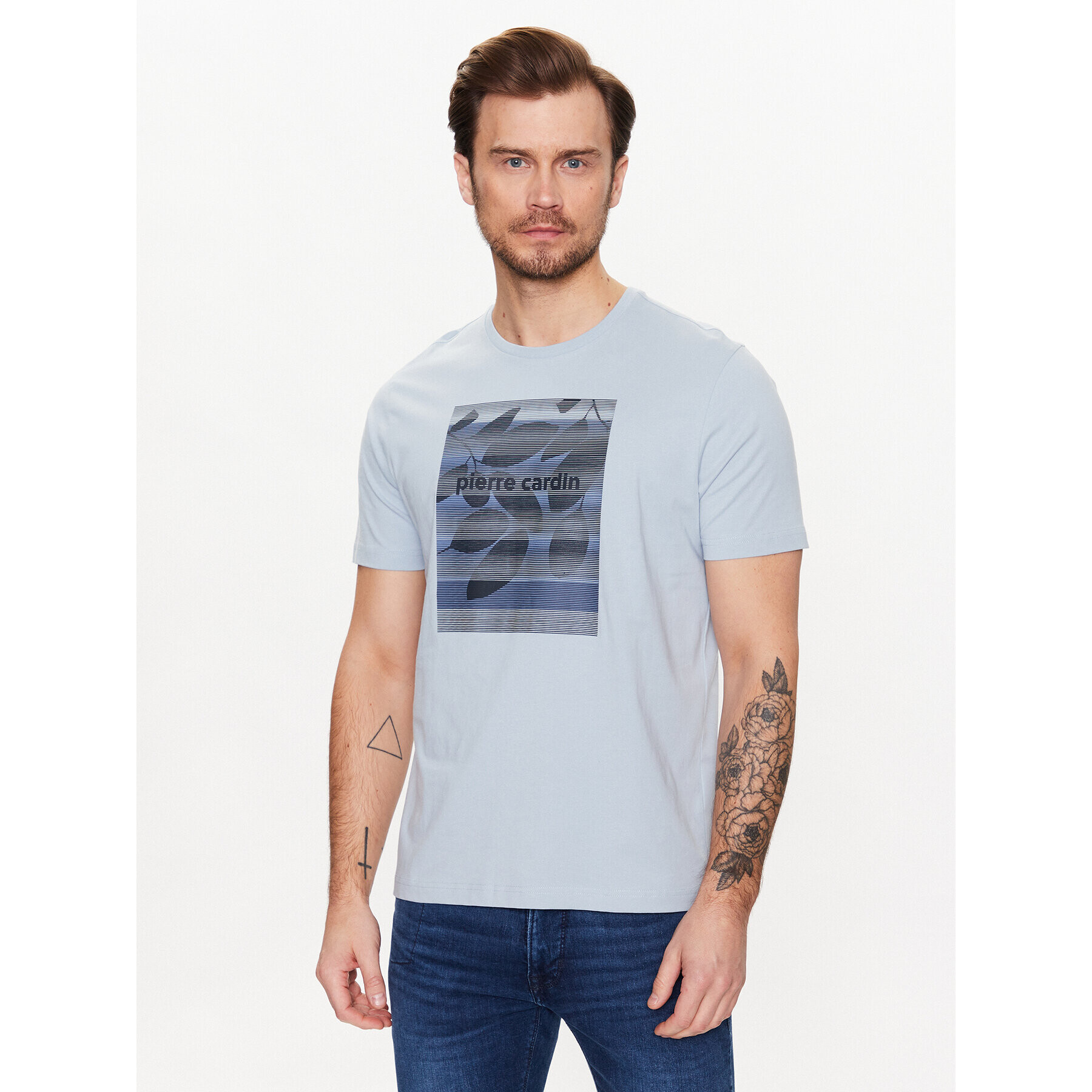 Pierre Cardin Тишърт C5 20830/000/2060 Син Regular Fit - Pepit.bg