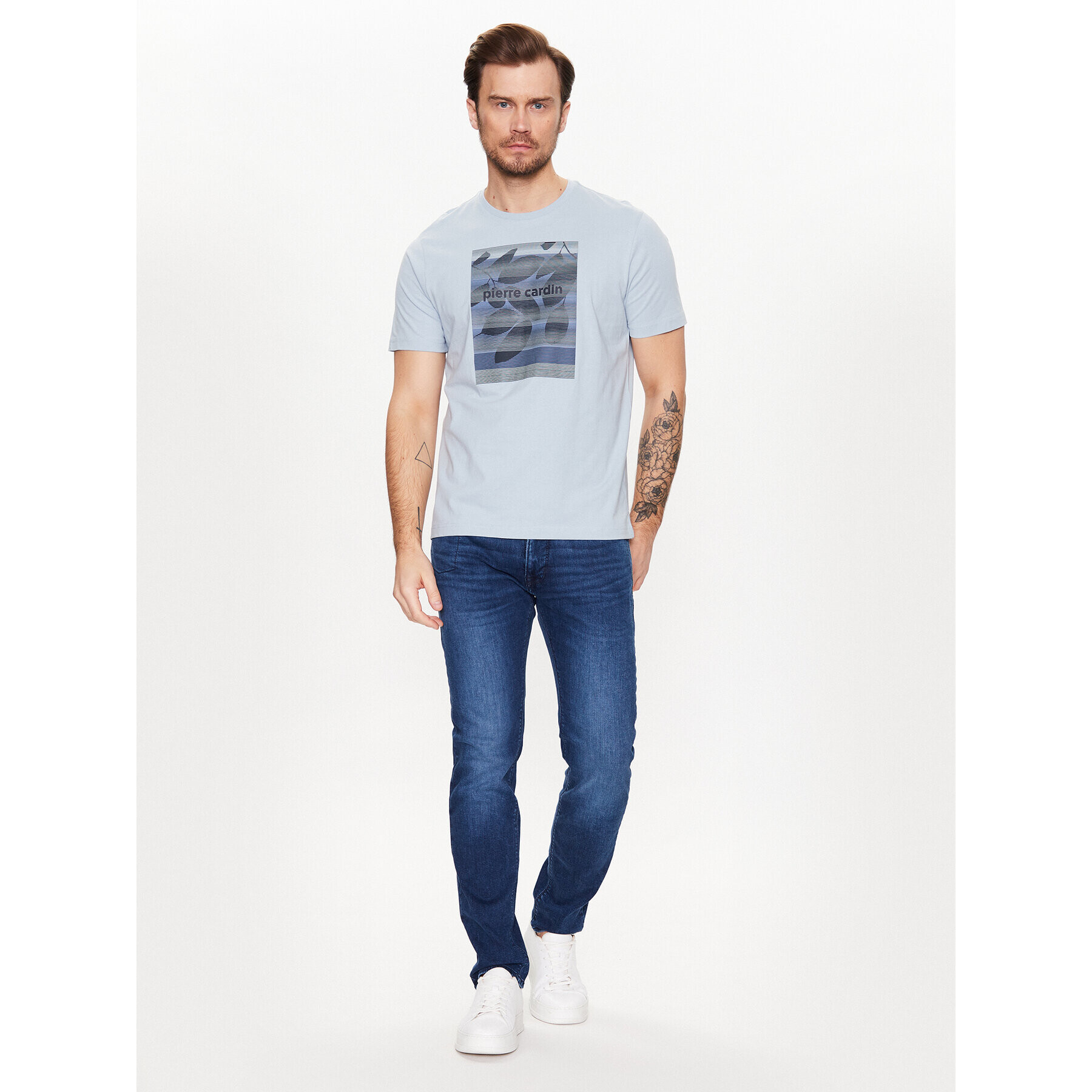 Pierre Cardin Тишърт C5 20830/000/2060 Син Regular Fit - Pepit.bg