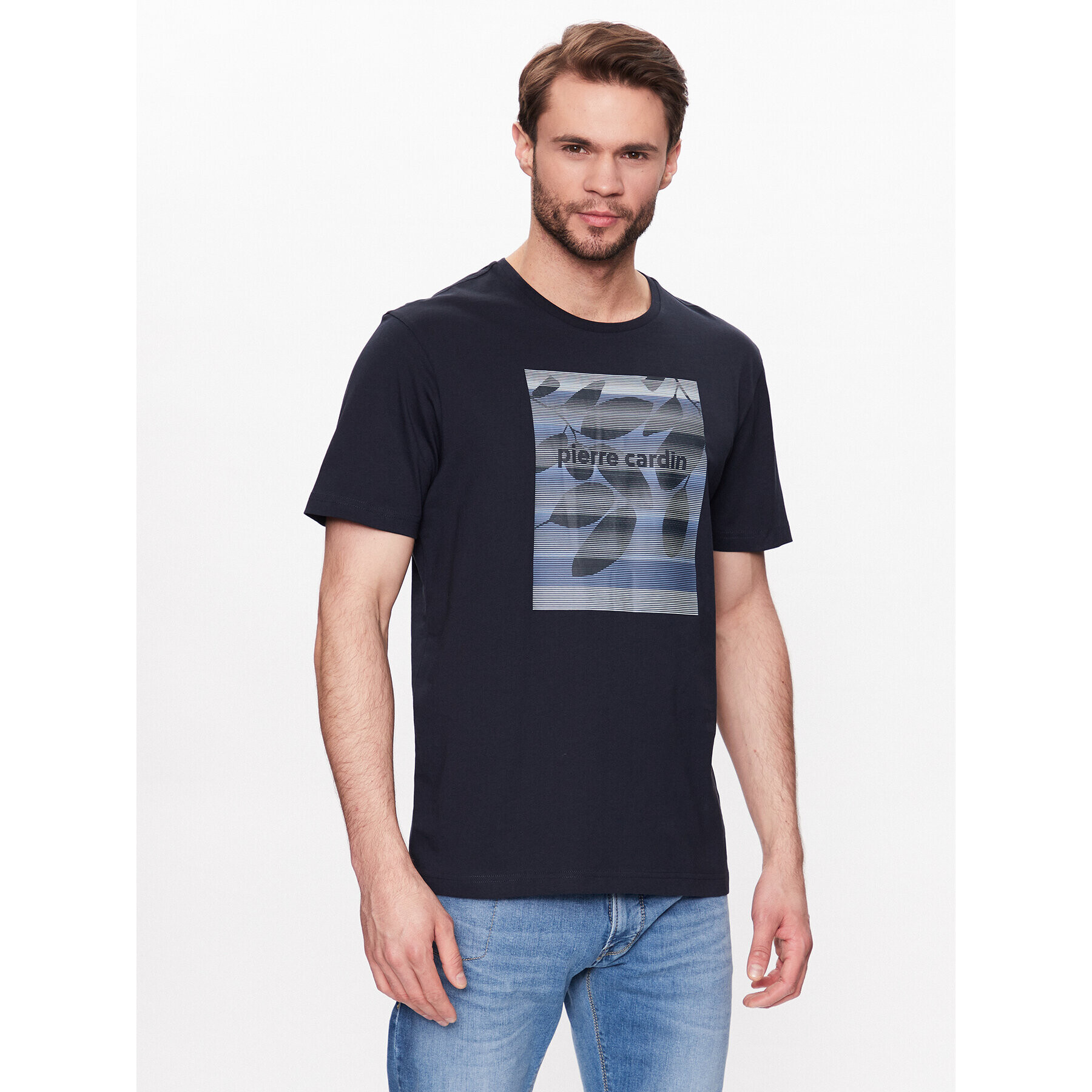 Pierre Cardin Тишърт C5 20830/000/2060 Тъмносин Regular Fit - Pepit.bg