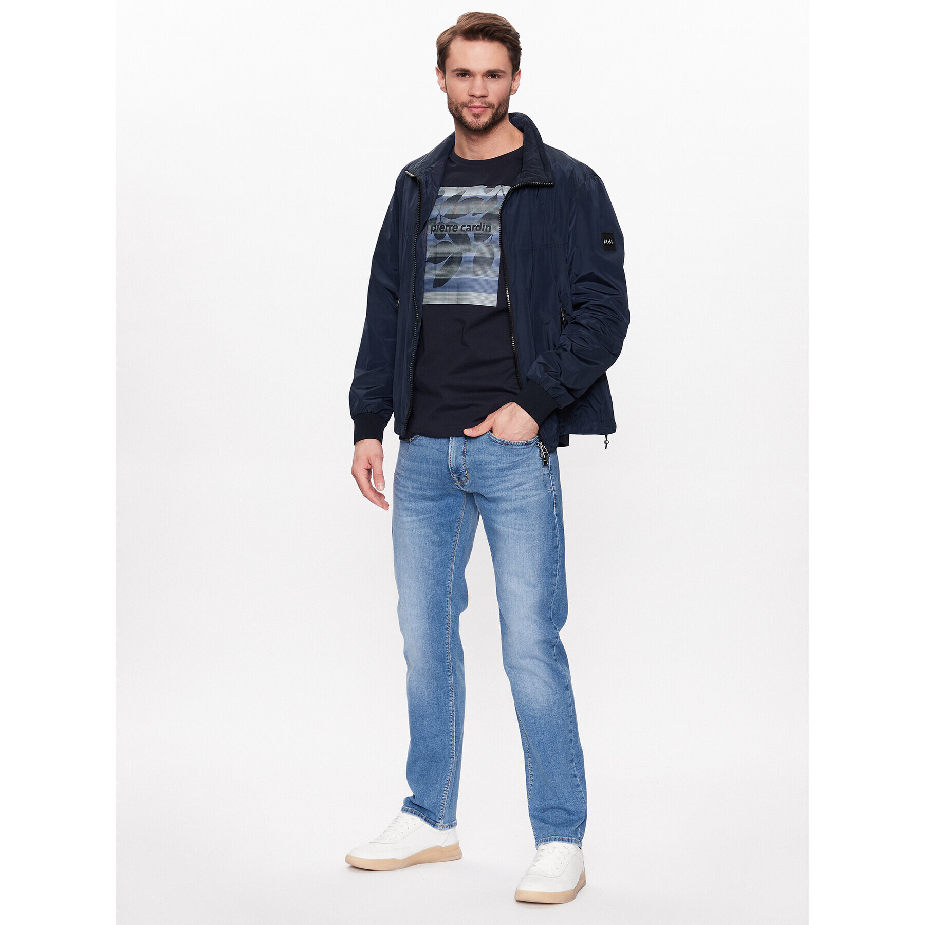 Pierre Cardin Тишърт C5 20830/000/2060 Тъмносин Regular Fit - Pepit.bg