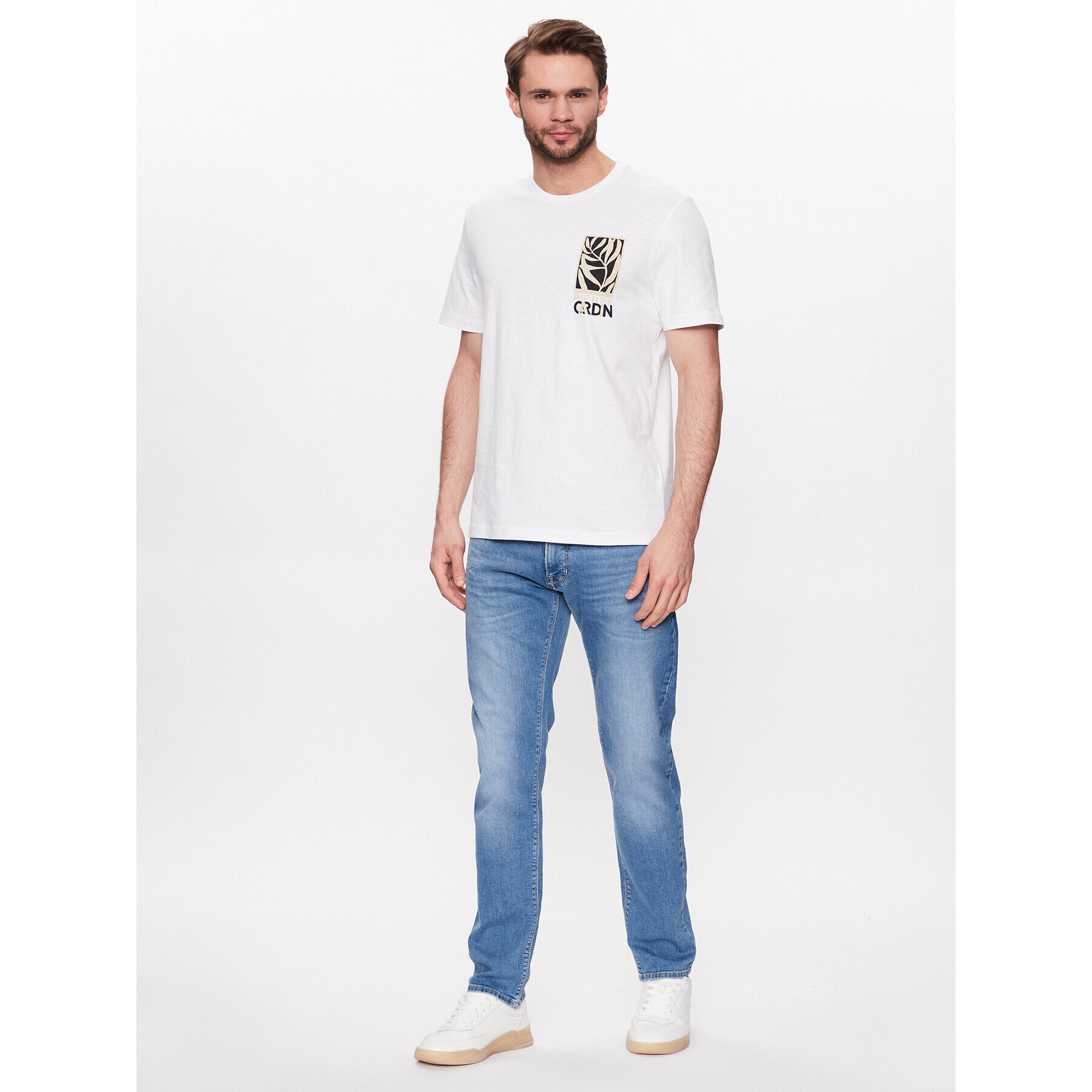 Pierre Cardin Тишърт C5 20850/000/2059 Бял Regular Fit - Pepit.bg