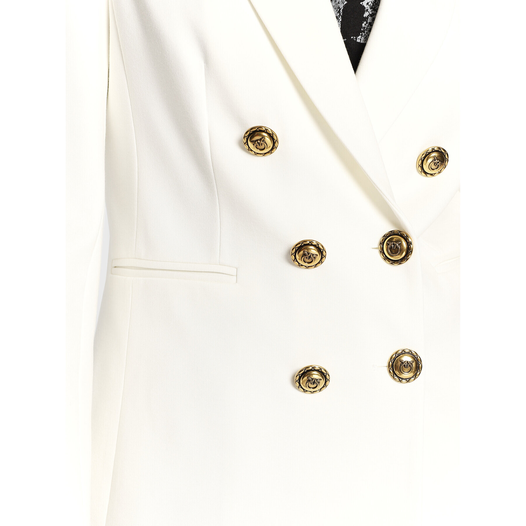 Pinko Блейзър Alexia 6 1G17VP 1739 Бял Regular Fit - Pepit.bg