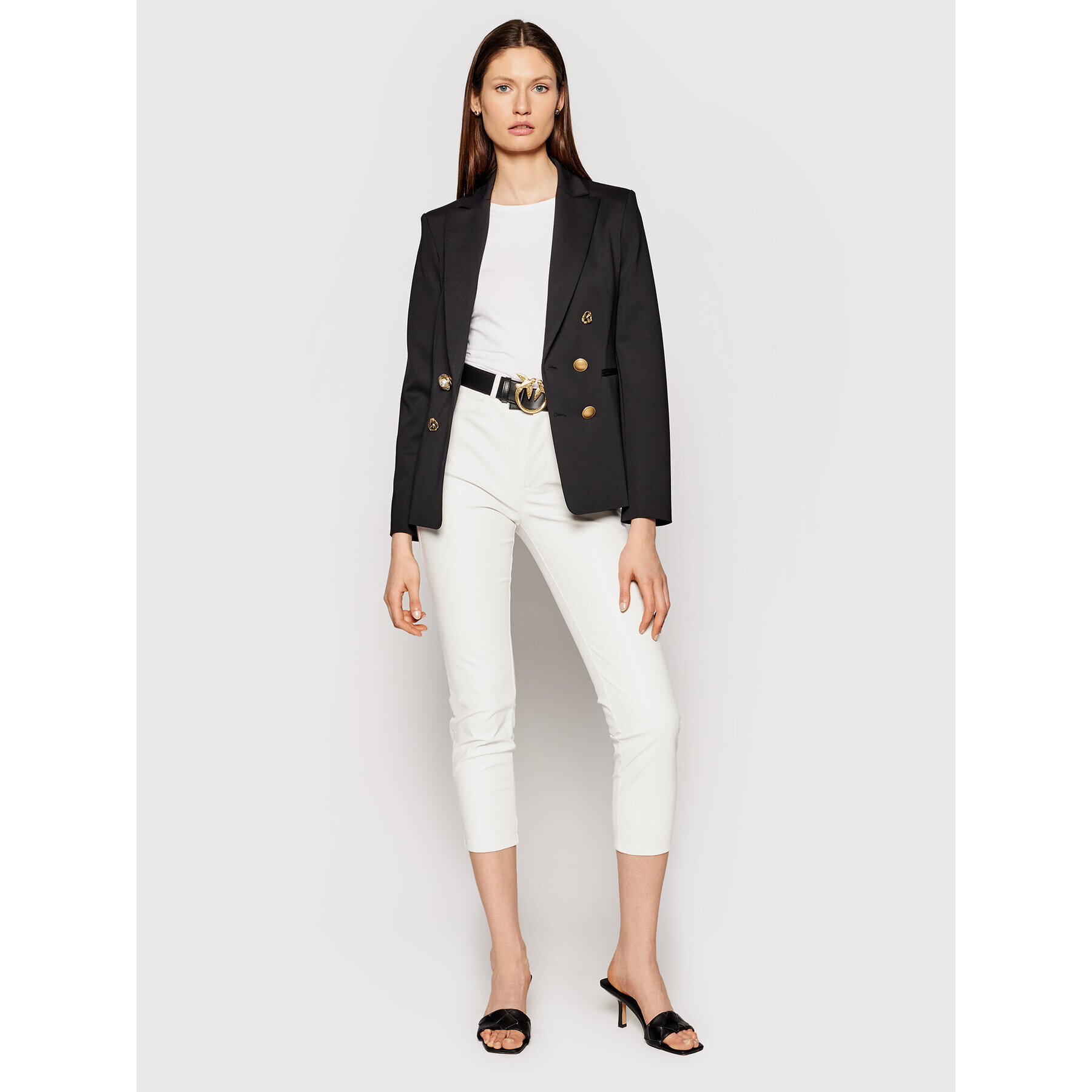 Pinko Блейзър Alexia PE 21 BLK01 1G15TQ 5872 Черен Slim Fit - Pepit.bg