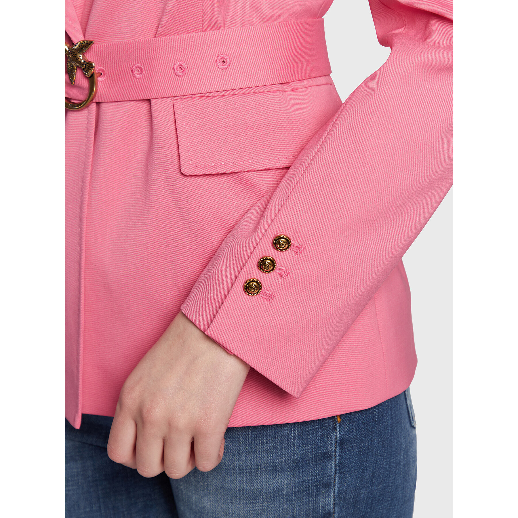 Pinko Сако Ernesta 1G18B3 A04T Розов Regular Fit - Pepit.bg