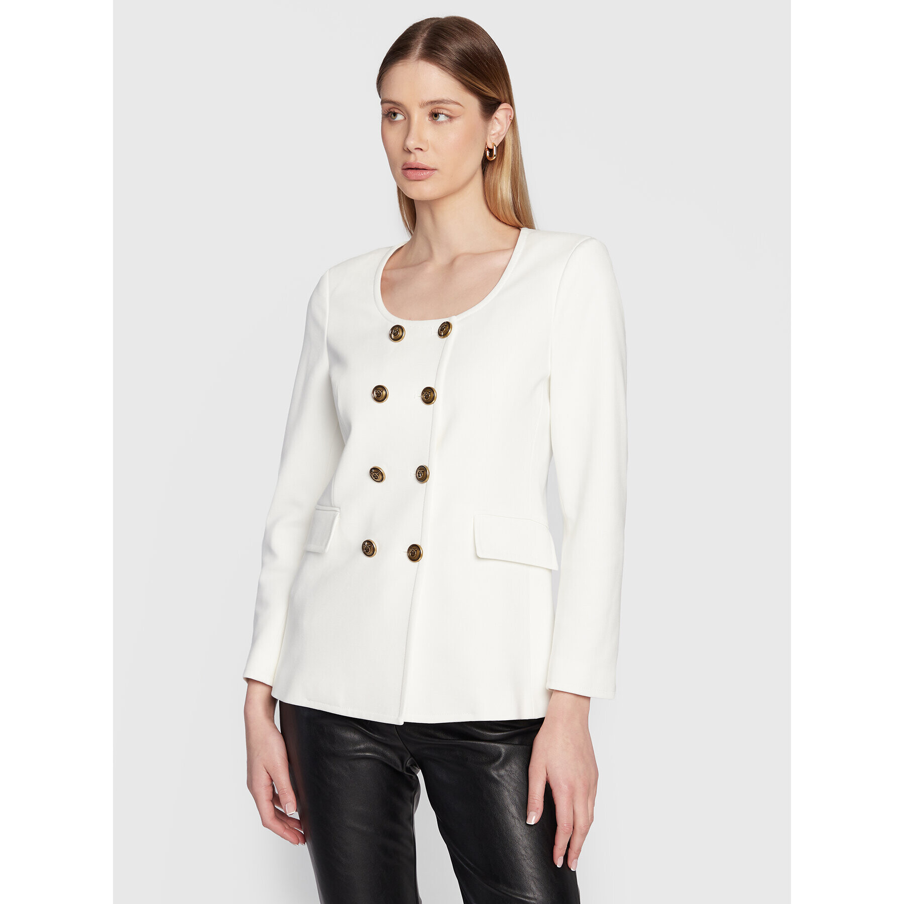 Pinko Сако Eugenia 1G1890 1739 Бял Regular Fit - Pepit.bg