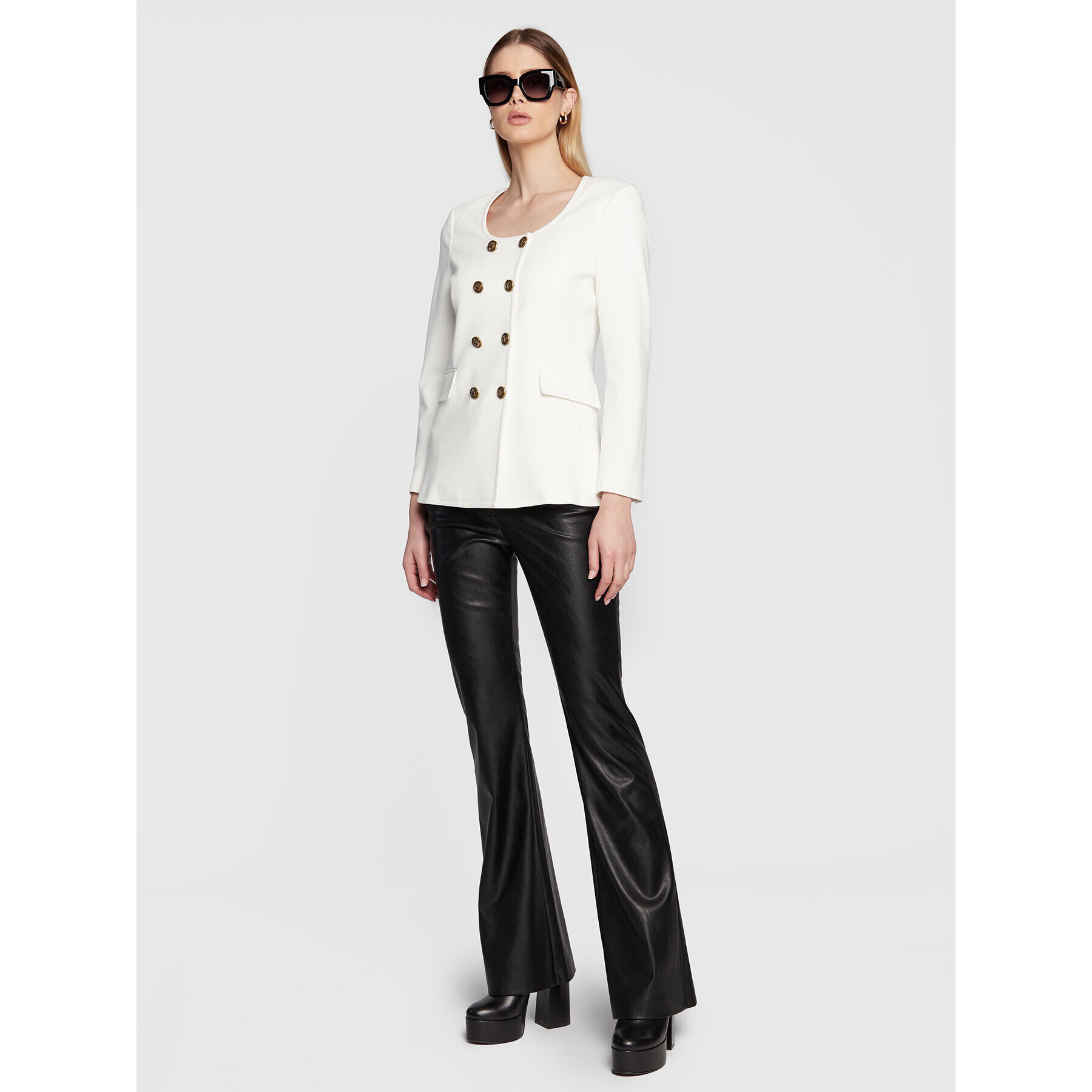 Pinko Сако Eugenia 1G1890 1739 Бял Regular Fit - Pepit.bg