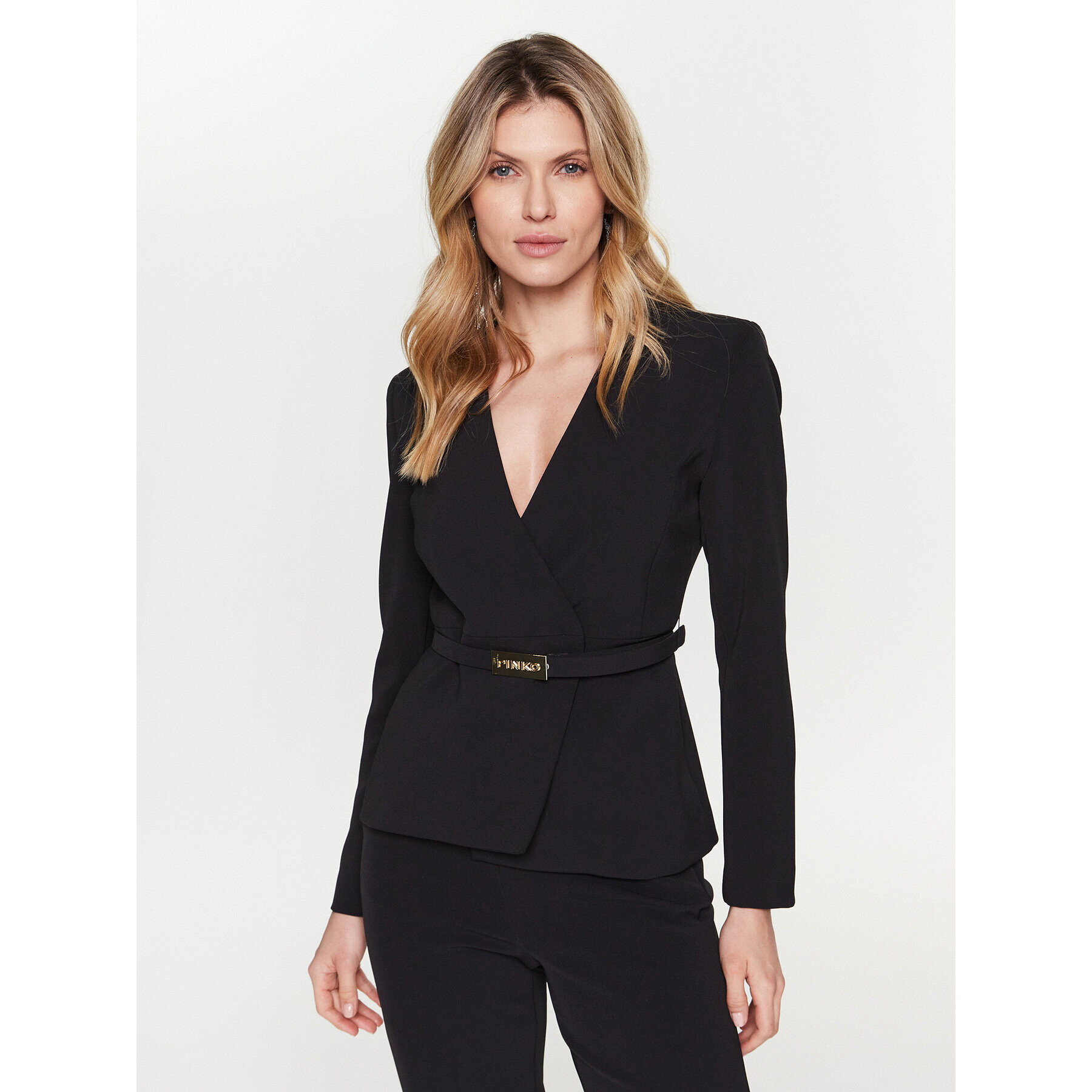 Pinko Сако Santa Fe 100164 A0HC Черен Regular Fit - Pepit.bg