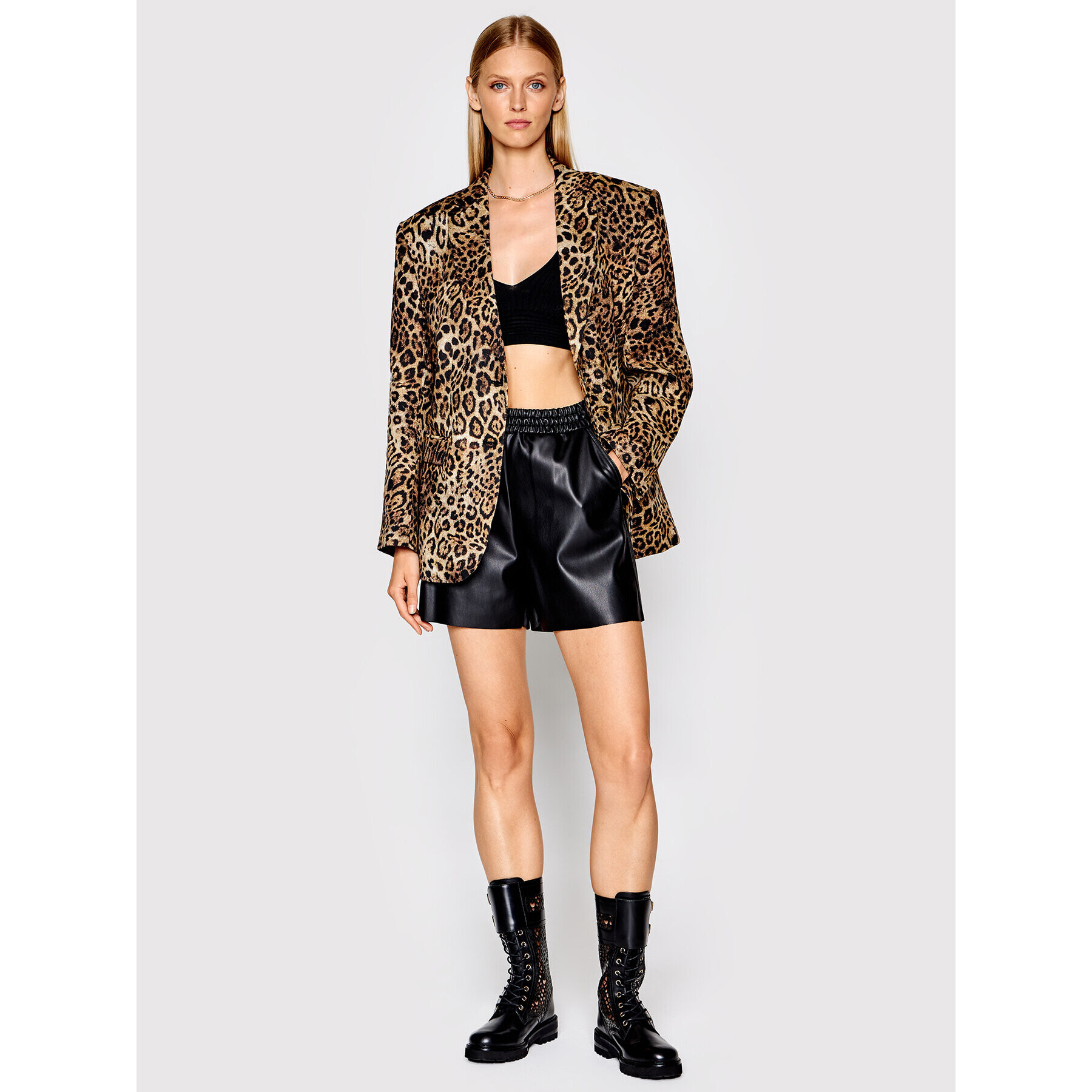 Pinko Блейзър UNIQUENESS Welsh 1Q10CZ A01J Кафяв Regular Fit - Pepit.bg
