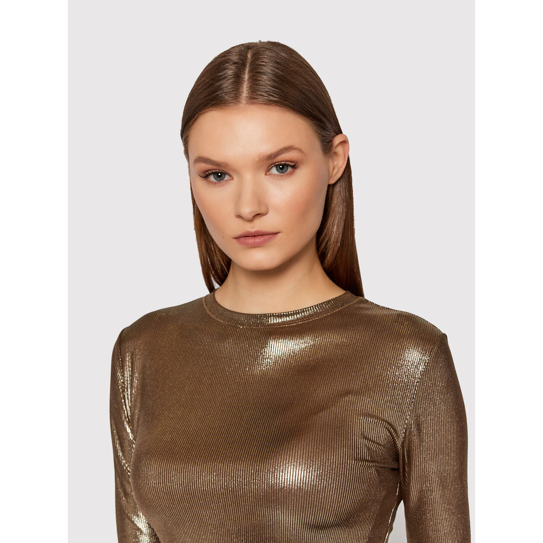 Pinko Блуза Haka 1G16NE 8500 Златист Regular Fit - Pepit.bg