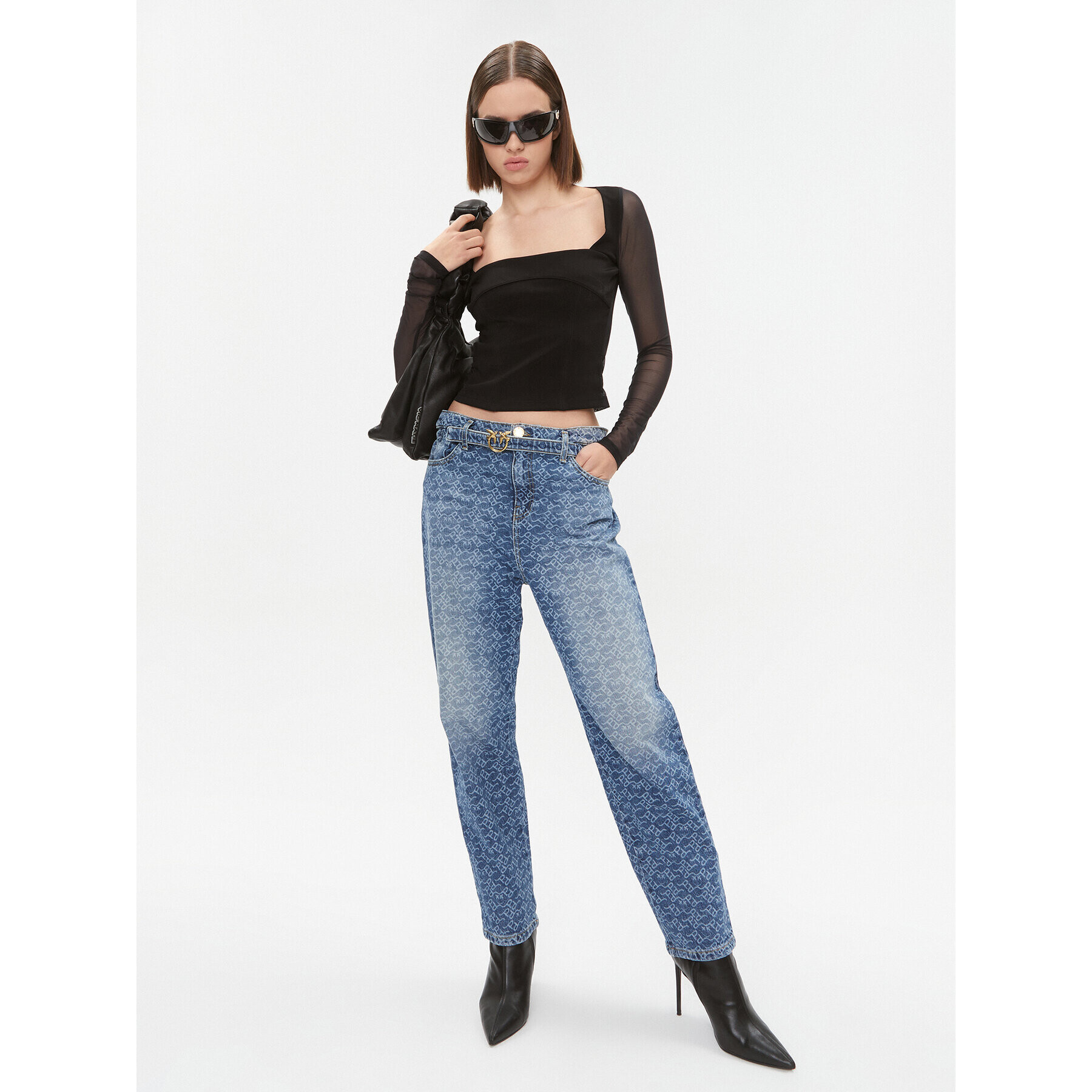 Pinko Блуза Soul 102564 A1EG Черен Regular Fit - Pepit.bg