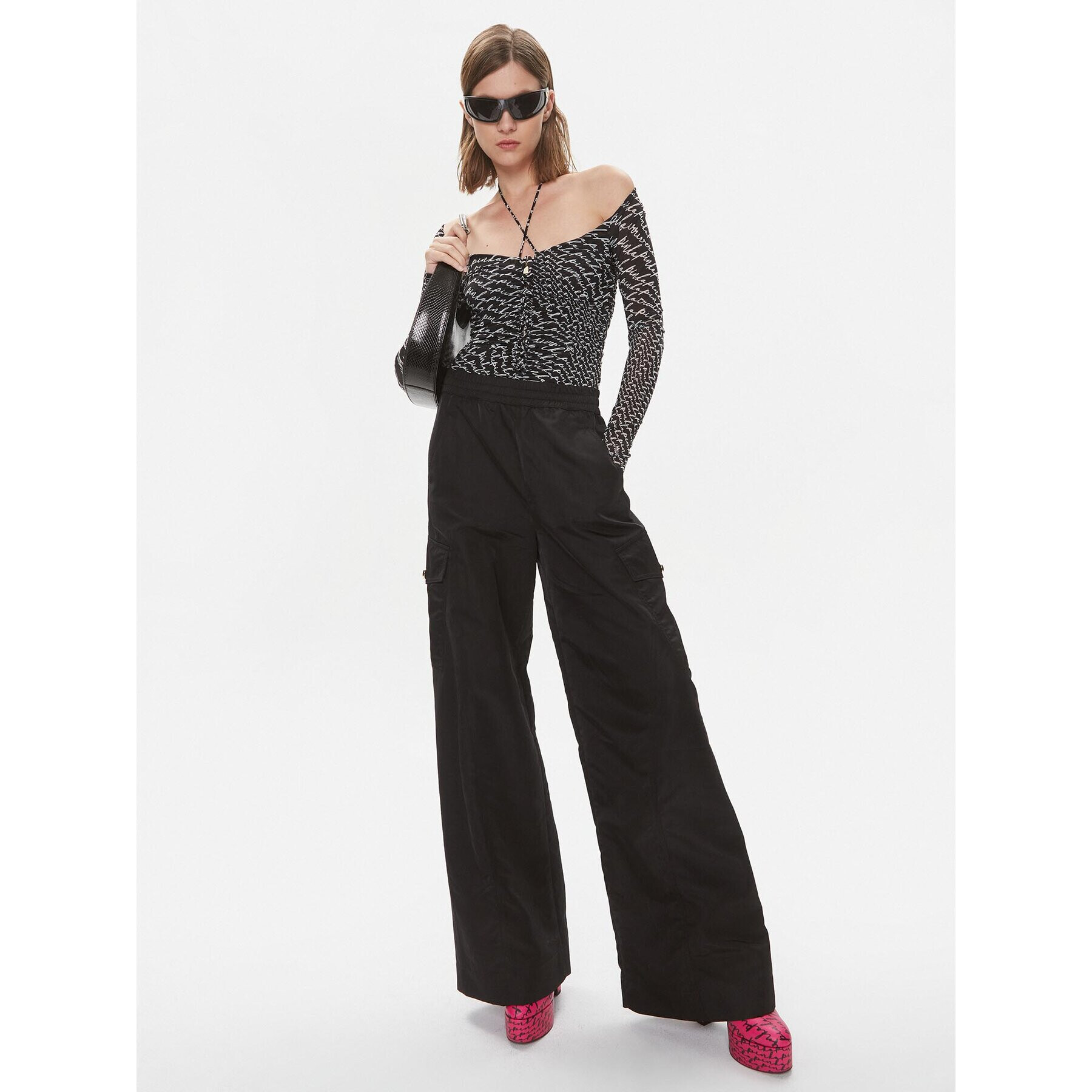 Pinko Боди Birba 102221 A1A0 Черен Slim Fit - Pepit.bg