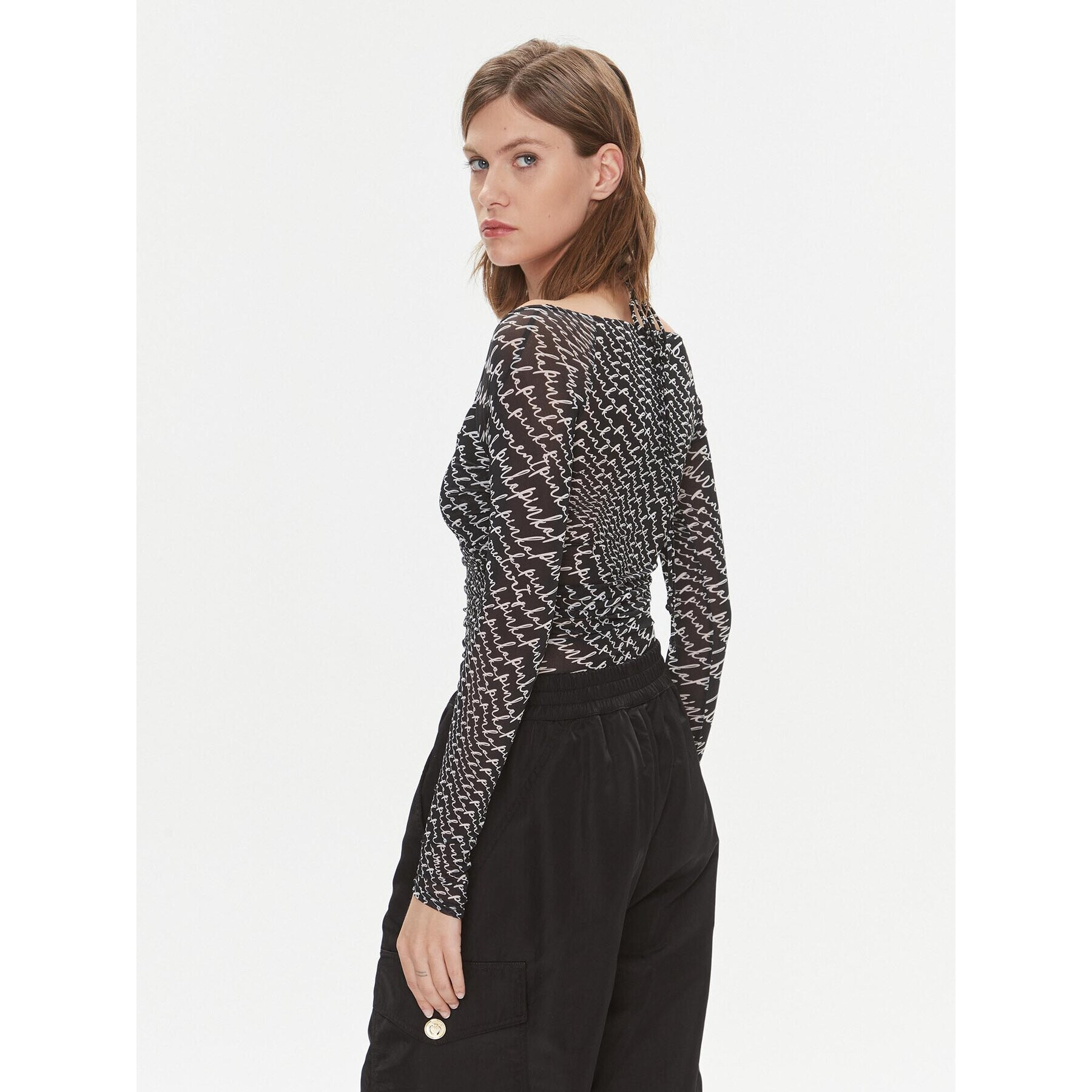 Pinko Боди Birba 102221 A1A0 Черен Slim Fit - Pepit.bg