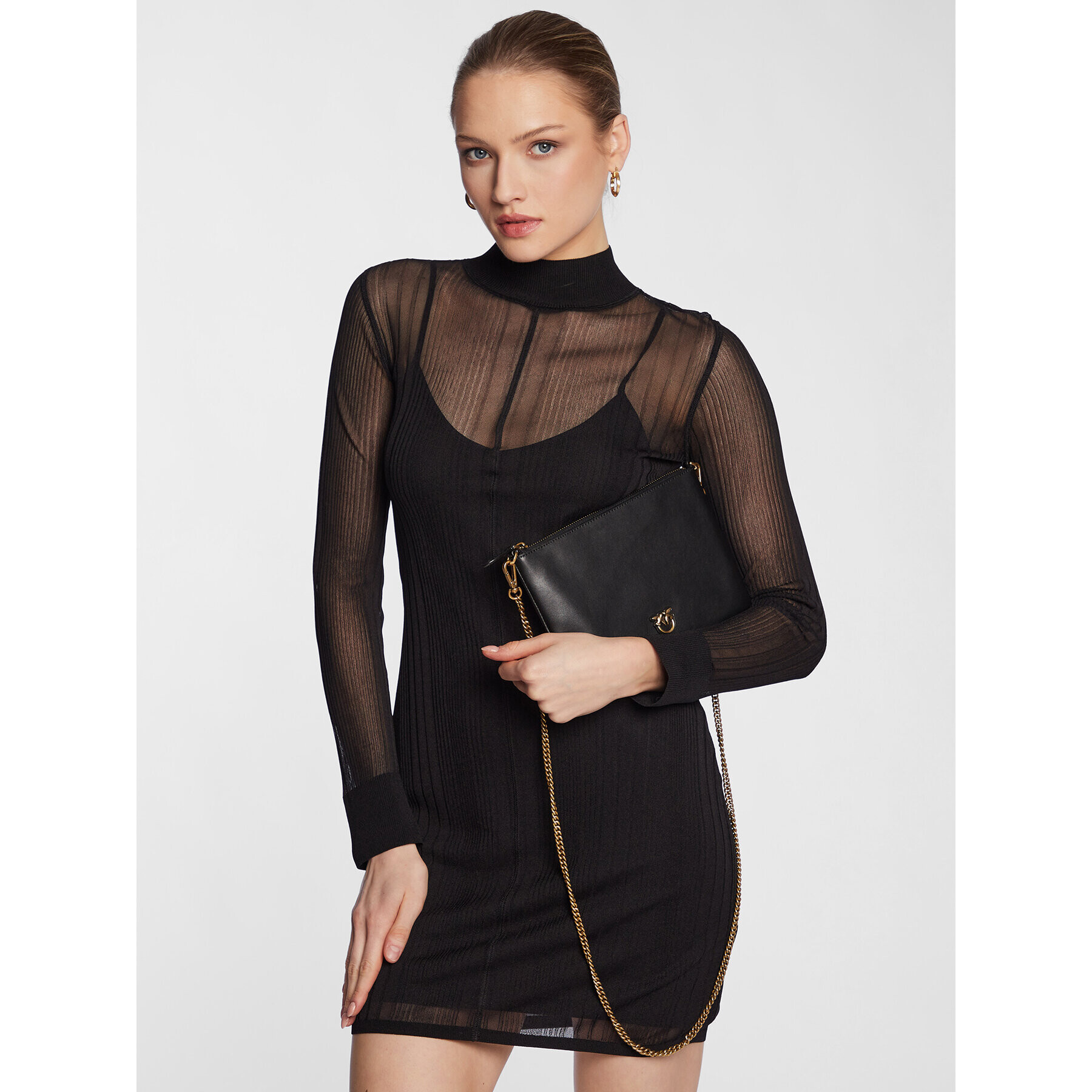 Pinko Дамска чанта Flat Classic PE 23 PCPL 100455 A0F1 Черен - Pepit.bg