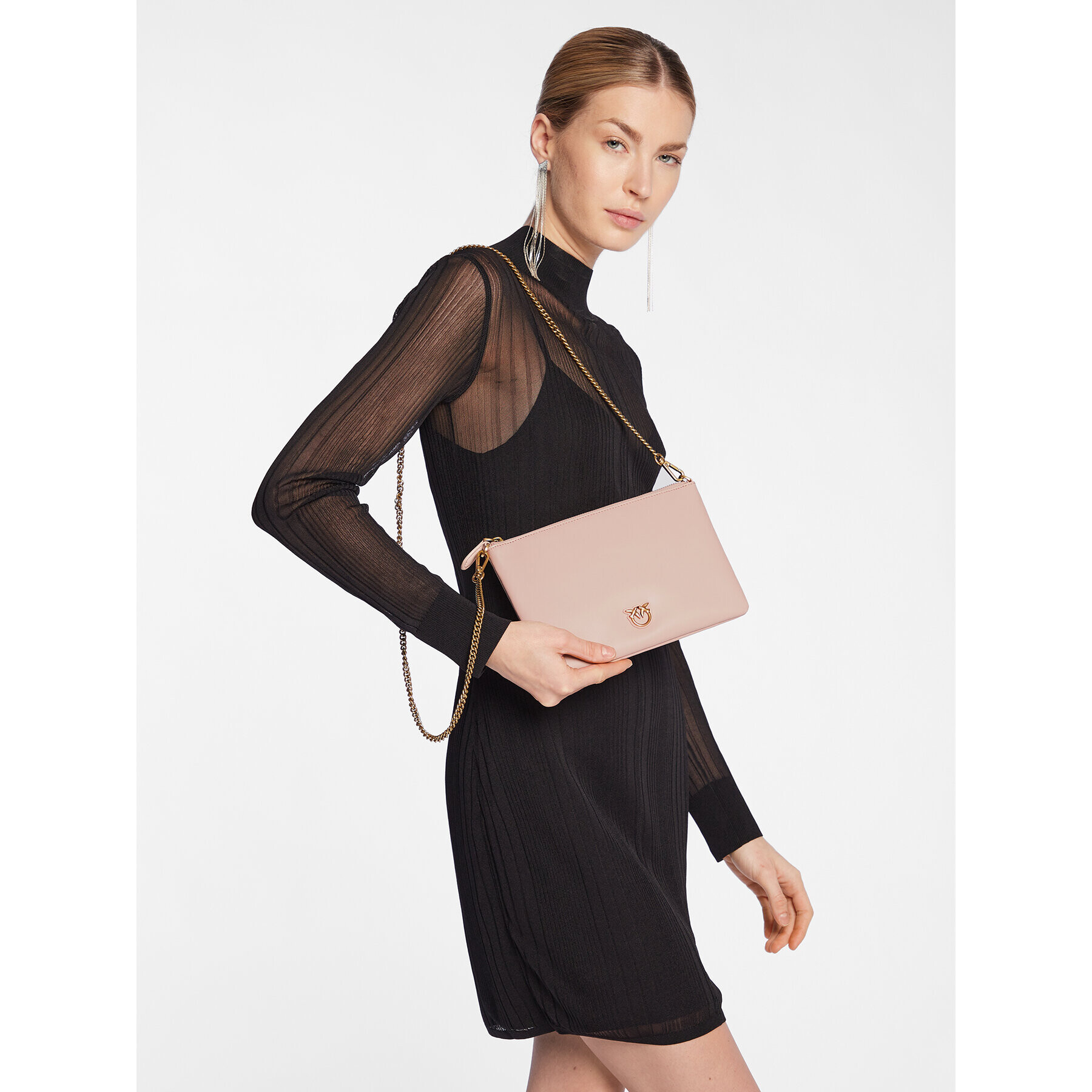 Pinko Дамска чанта Flat Classic PE 23 PCPL 100455 A0F1 Розов - Pepit.bg