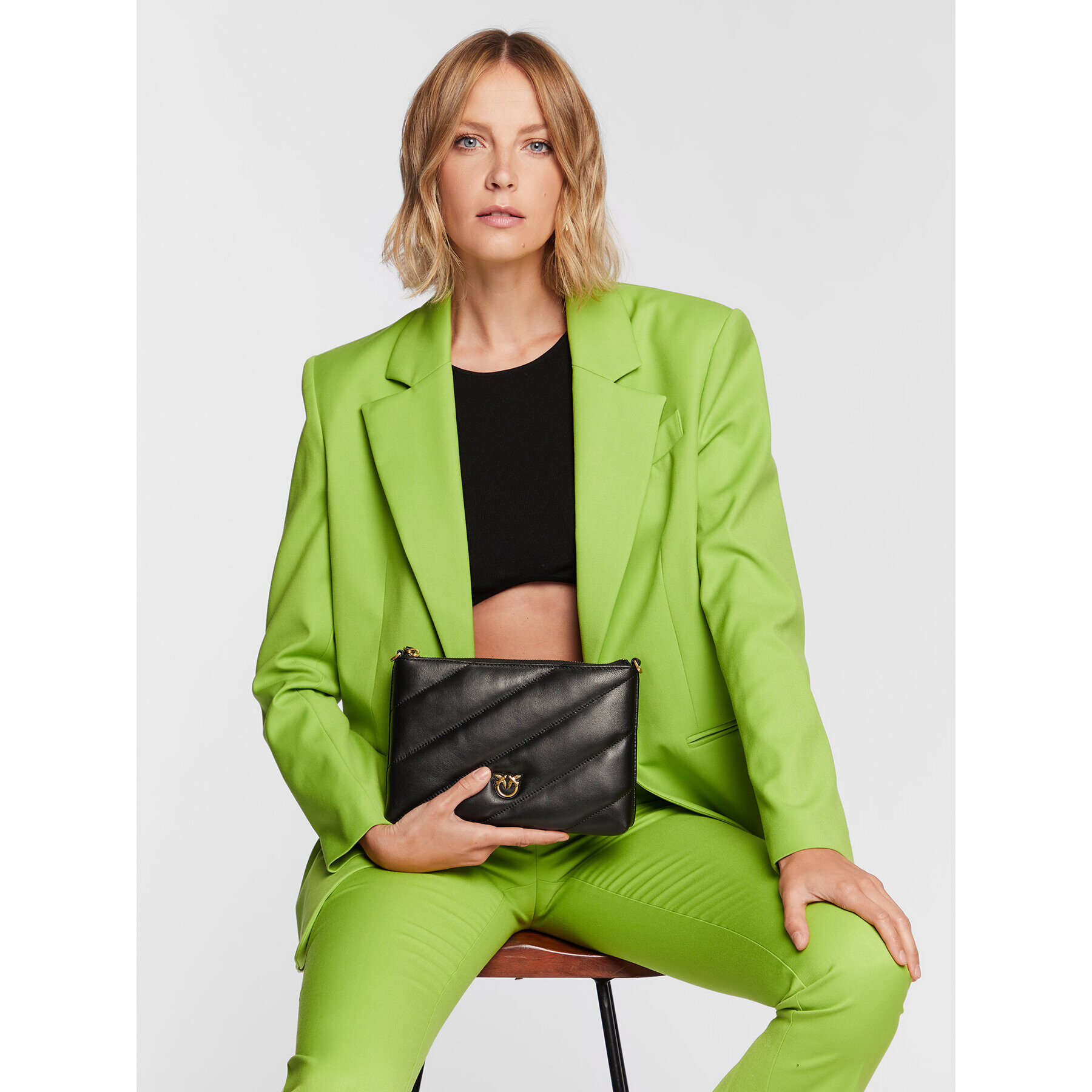 Pinko Дамска чанта Flat Pouch PE 23 PCPL 100252 A0F2 Черен - Pepit.bg