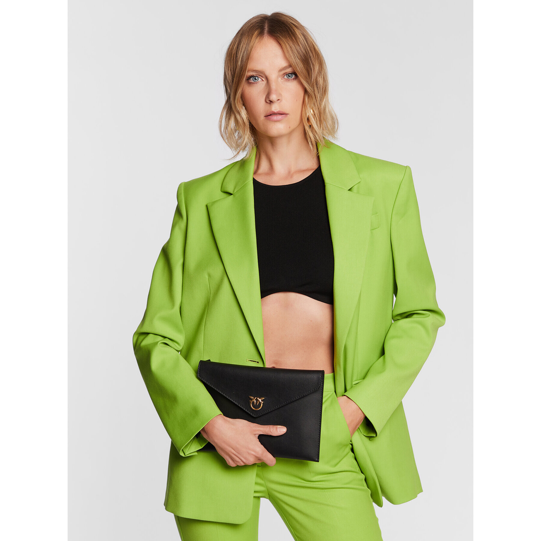 Pinko Дамска чанта Flat Purse PE 23 PCPL 100191 A0F1 Черен - Pepit.bg