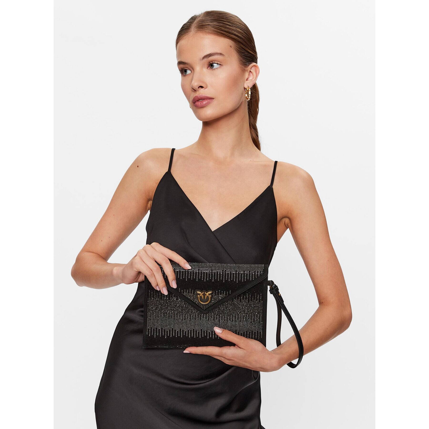 Pinko Дамска чанта Flat Purse PE 23 PCPL 100191 A0FC Черен - Pepit.bg
