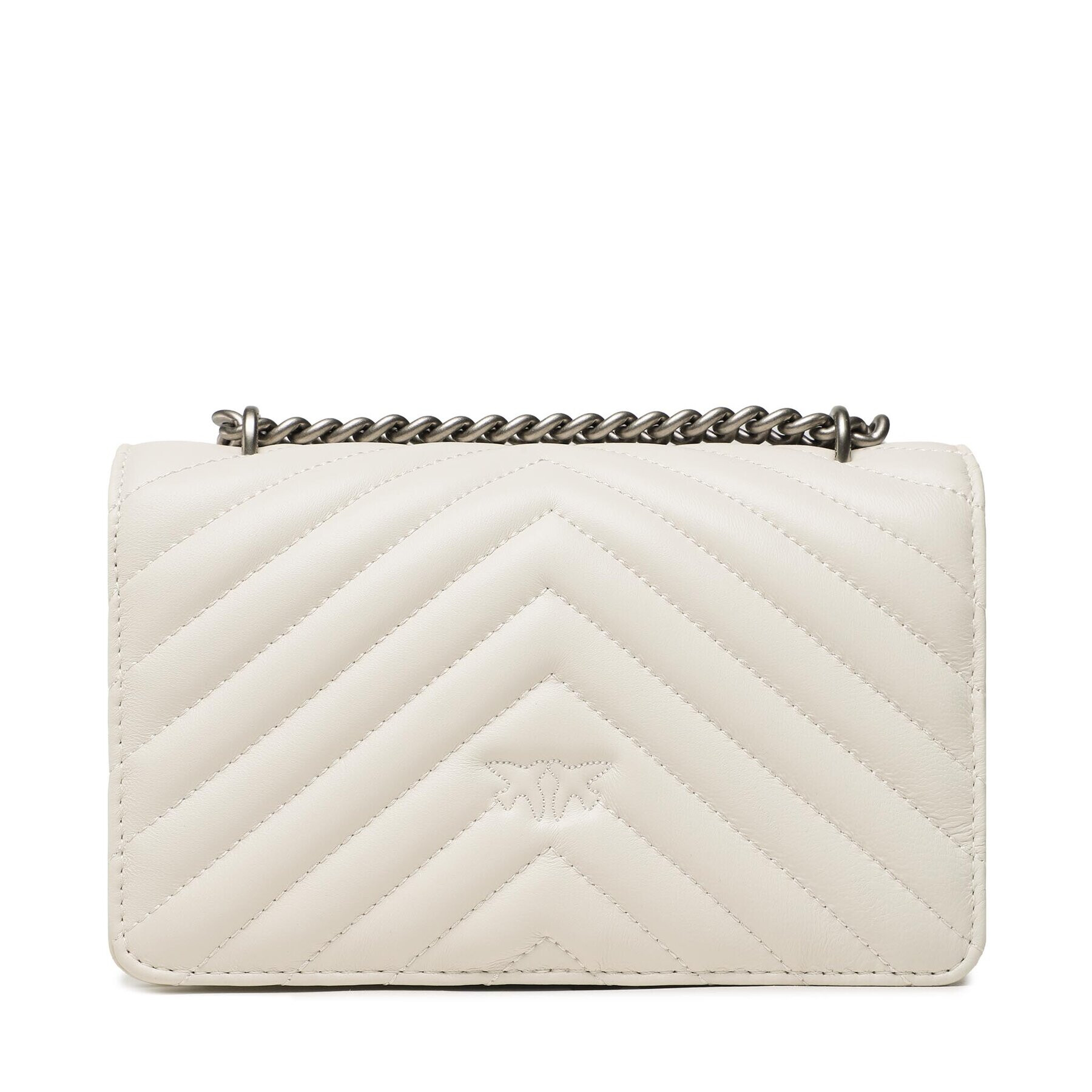 Pinko Дамска чанта Love Icon Mini Dc 100074 A0GK Бял - Pepit.bg