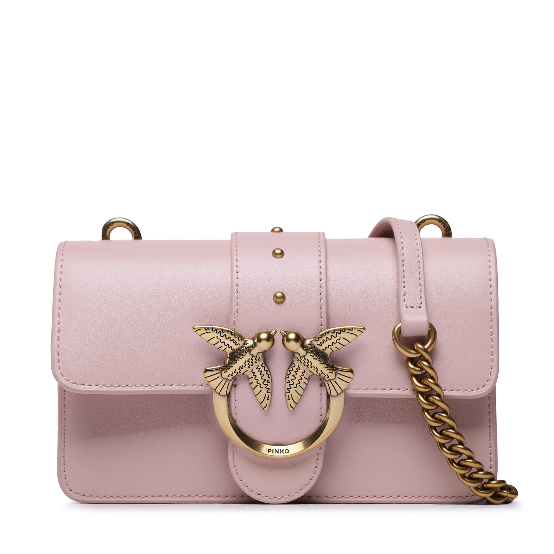Pinko Дамска чанта Love One Mini Cl Розов - Pepit.bg