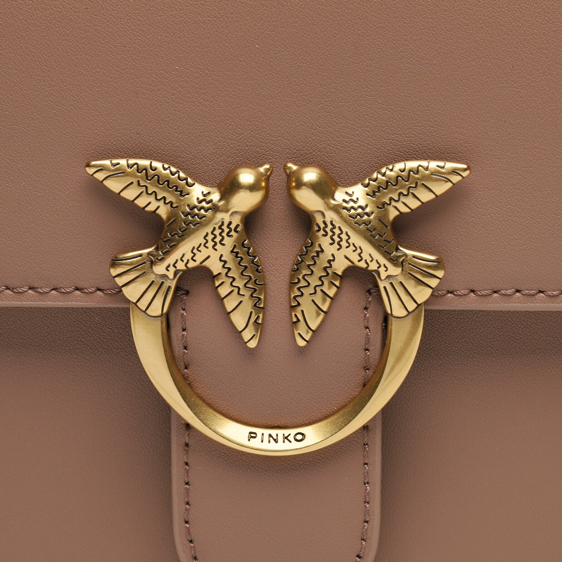 Pinko Дамска чанта Love One Top Handle Mini Light 100071 A0F1 Кафяв - Pepit.bg