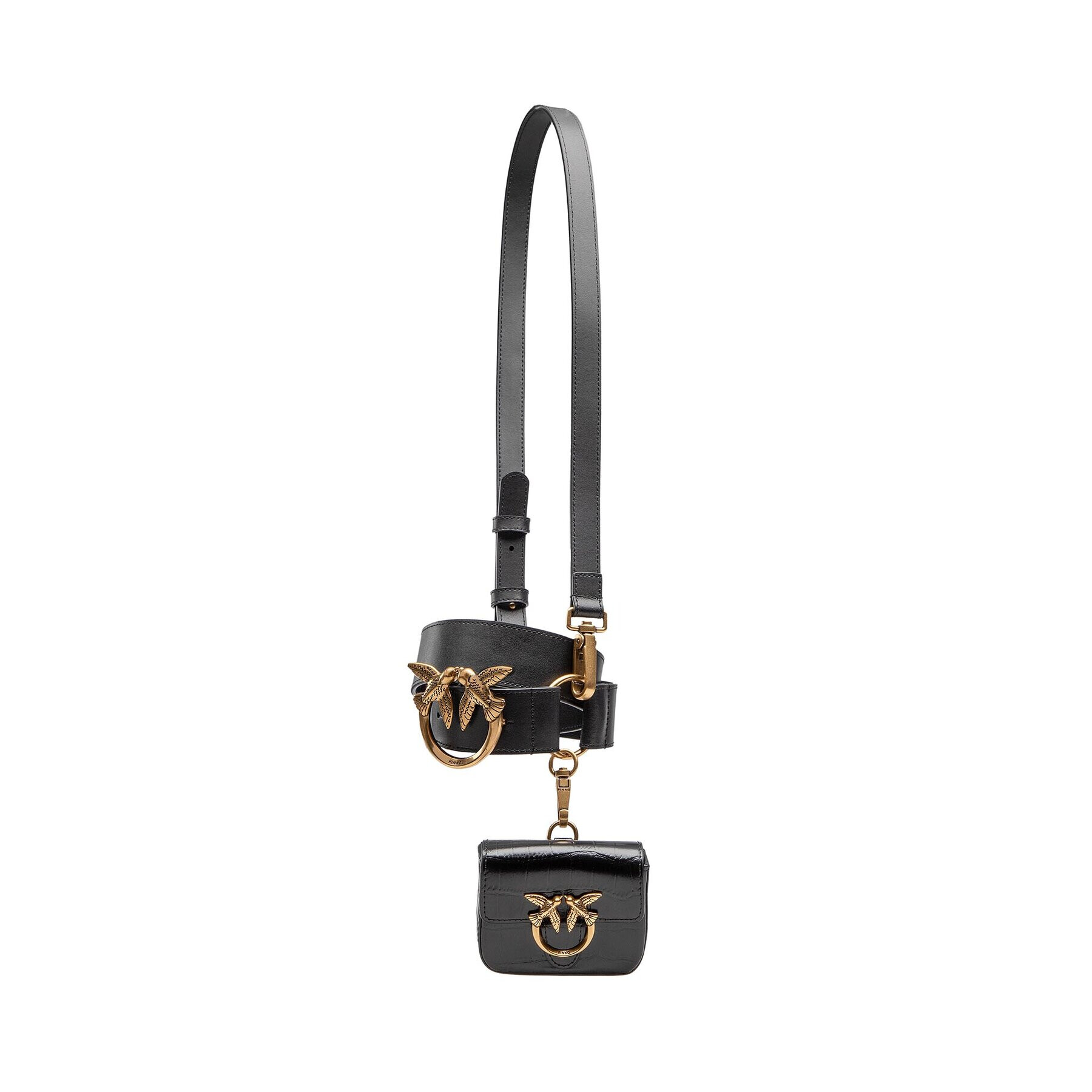 Pinko Дамски колан Cinerus H4 Belt 1H2143 A07Z Черен - Pepit.bg