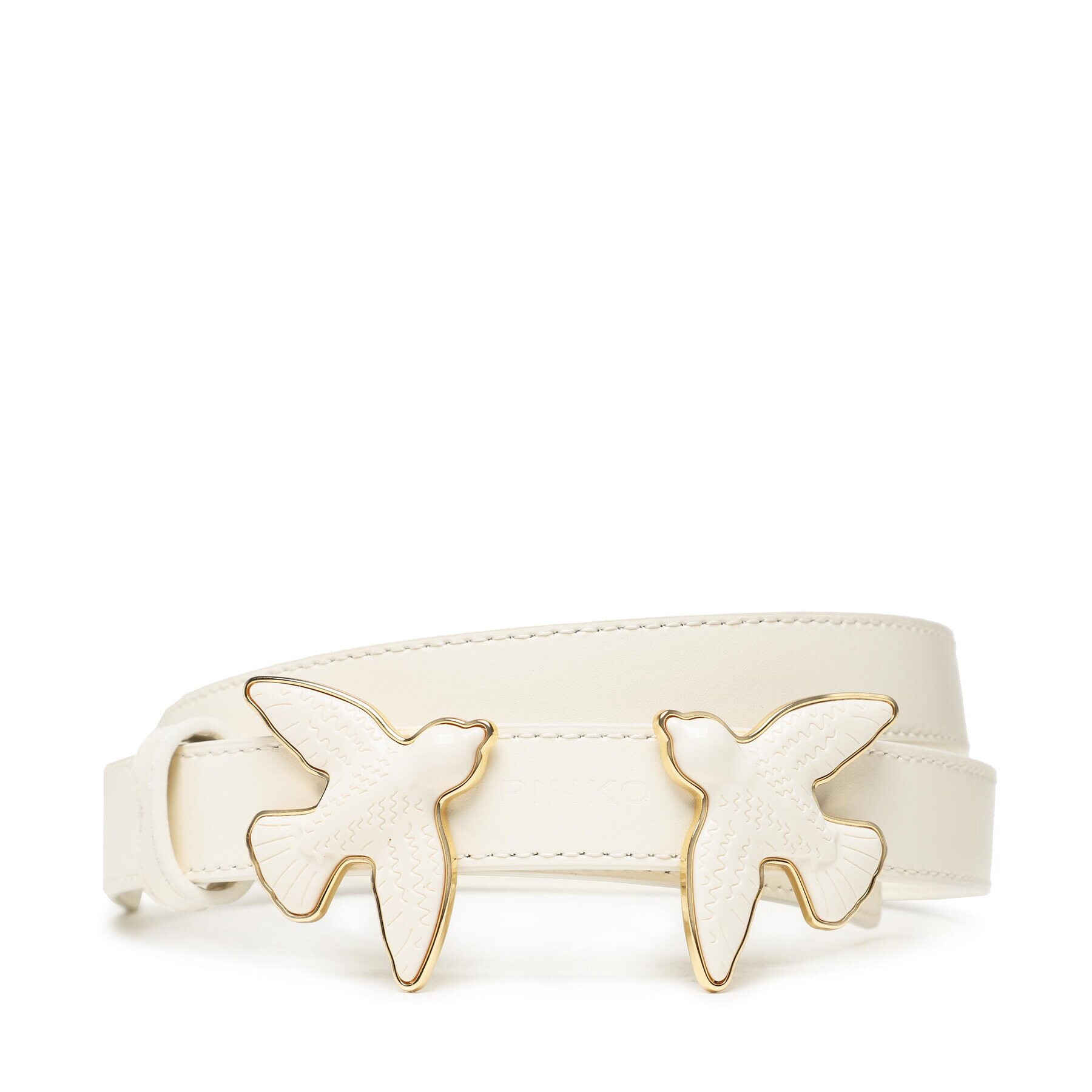 Pinko Дамски колан Love Berry Evolution H2 Belt PE 23 PLT01 100297 A0F3 Бял - Pepit.bg