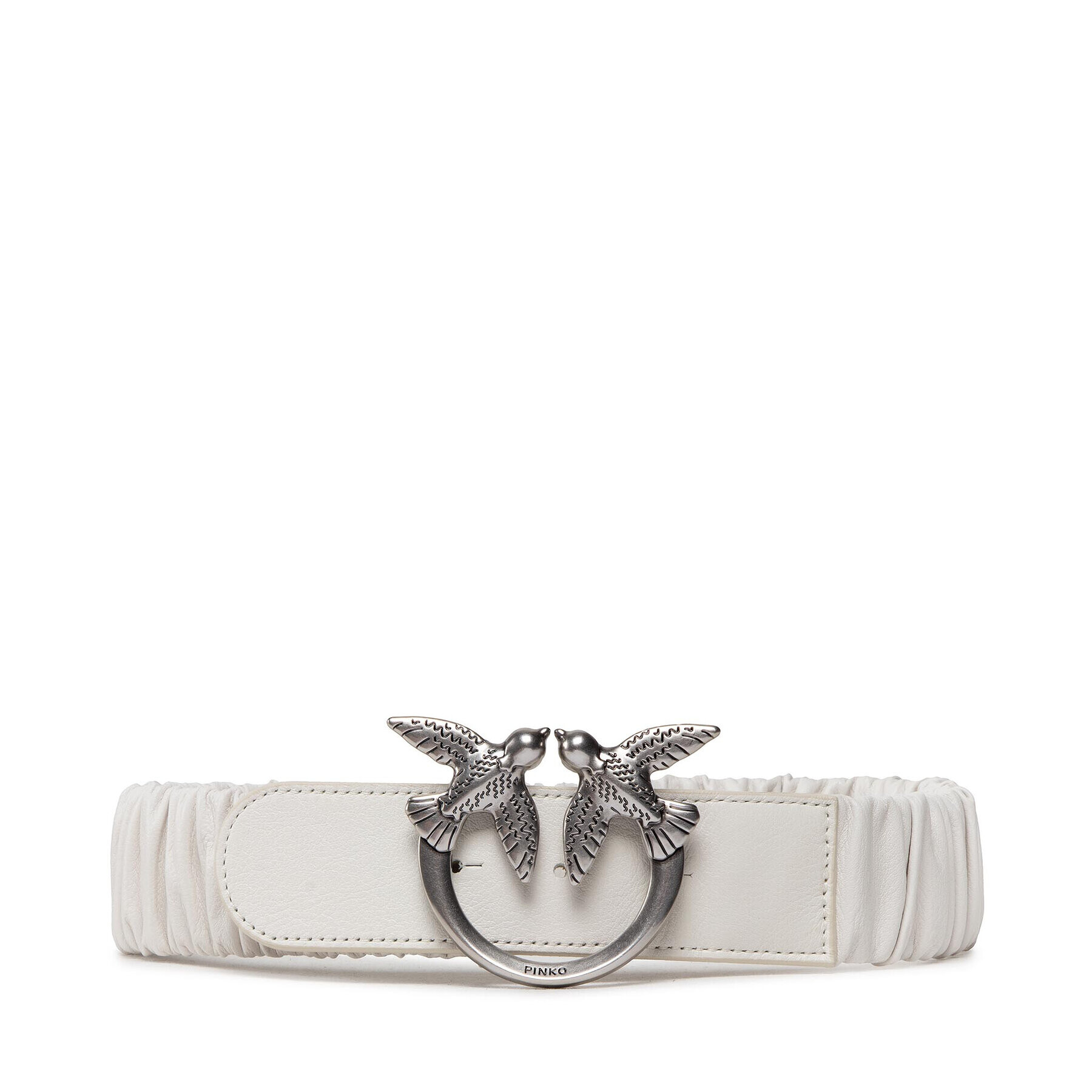 Pinko Дамски колан -Love Ruffle 1 H4 Belt Бял - Pepit.bg