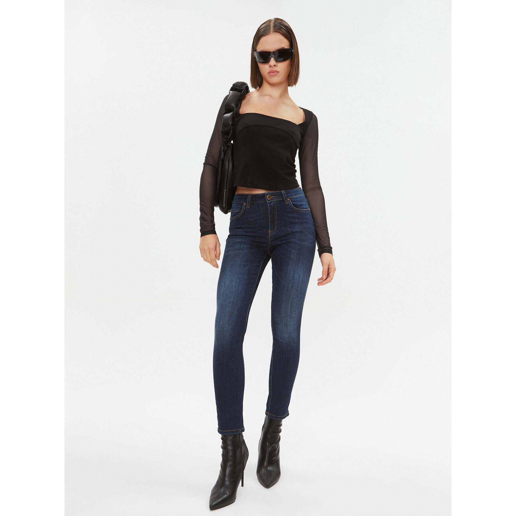 Pinko Дънки 100169 A147 Тъмносин Skinny Fit - Pepit.bg