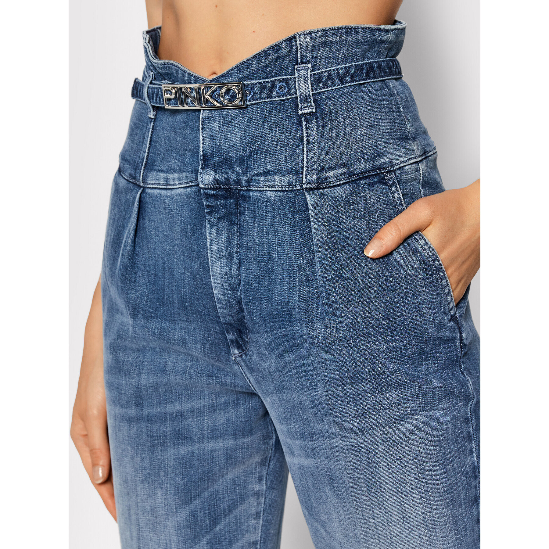 Pinko Дънки Ariel 1J10QS Y78M Син Standard Fit - Pepit.bg