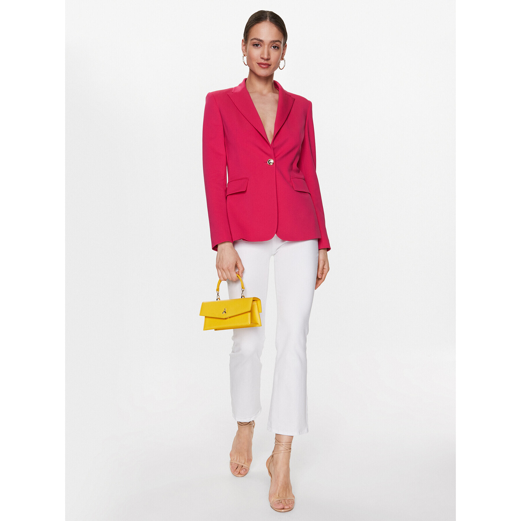 Pinko Дънки Brenda 100172 A0FQ Бял Bootcut Fit - Pepit.bg