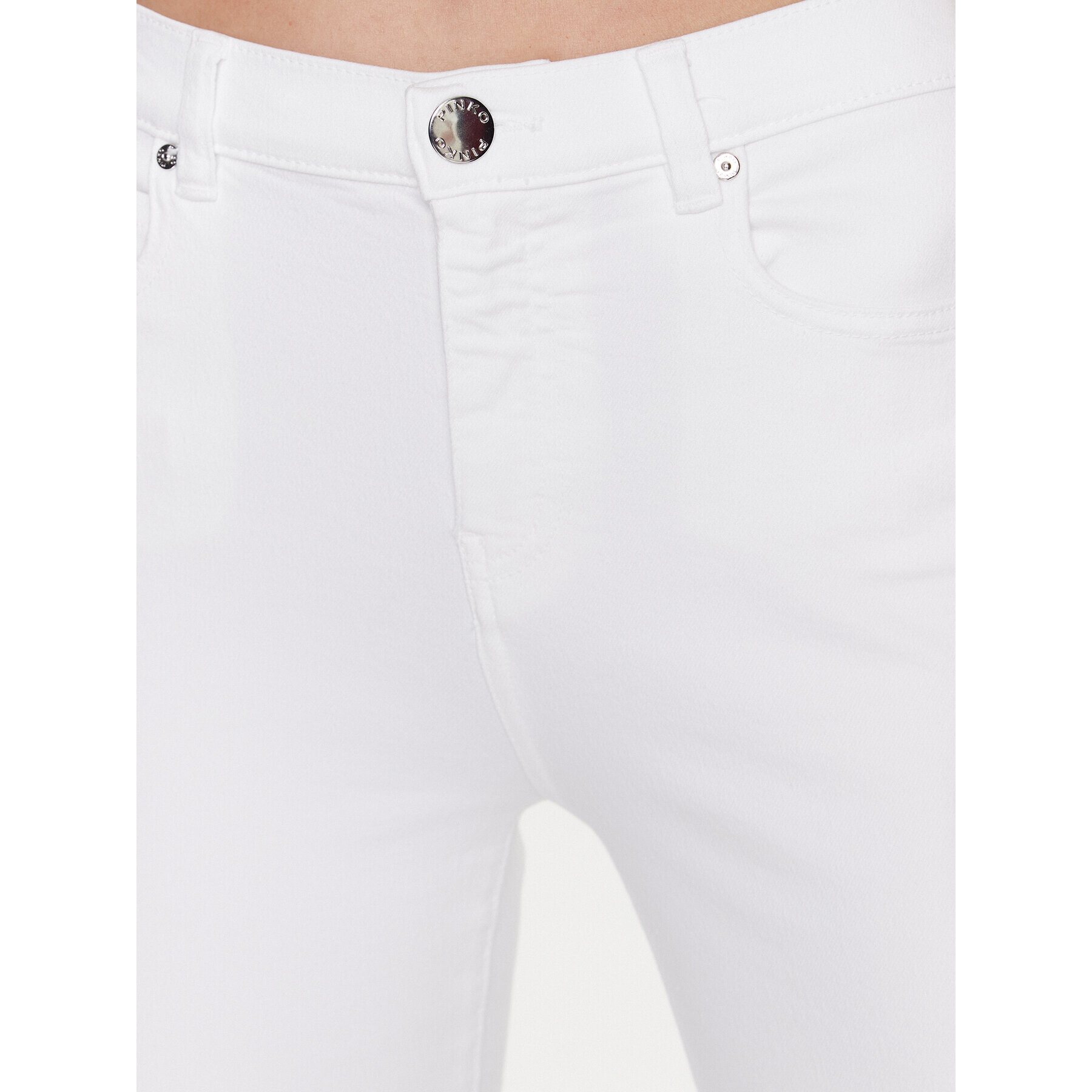 Pinko Дънки Brenda 100172 A0FQ Бял Bootcut Fit - Pepit.bg