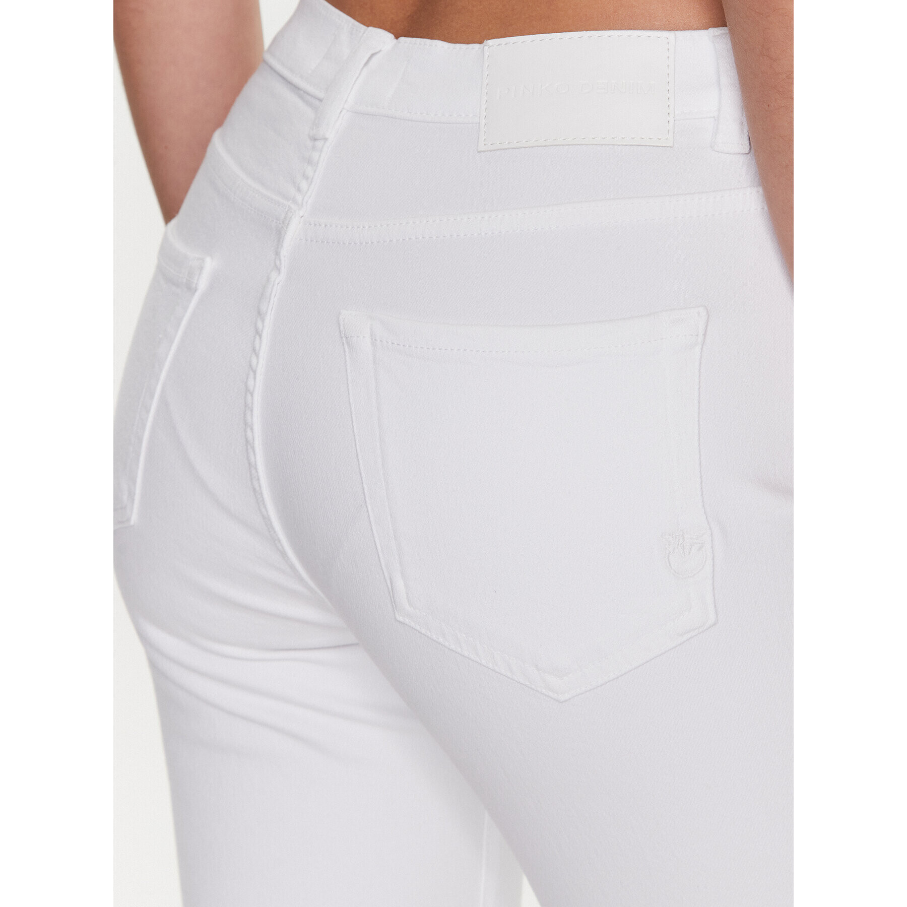 Pinko Дънки Brenda 100172 A0FQ Бял Bootcut Fit - Pepit.bg