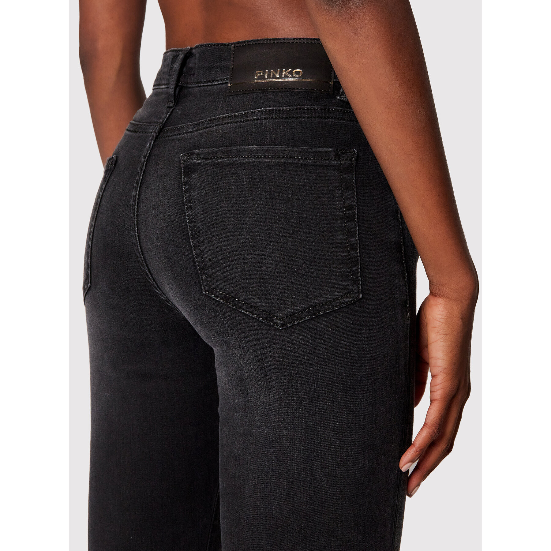 Pinko Дънки Brenda 1J10Q8 Y78P Черен Slim Fit - Pepit.bg