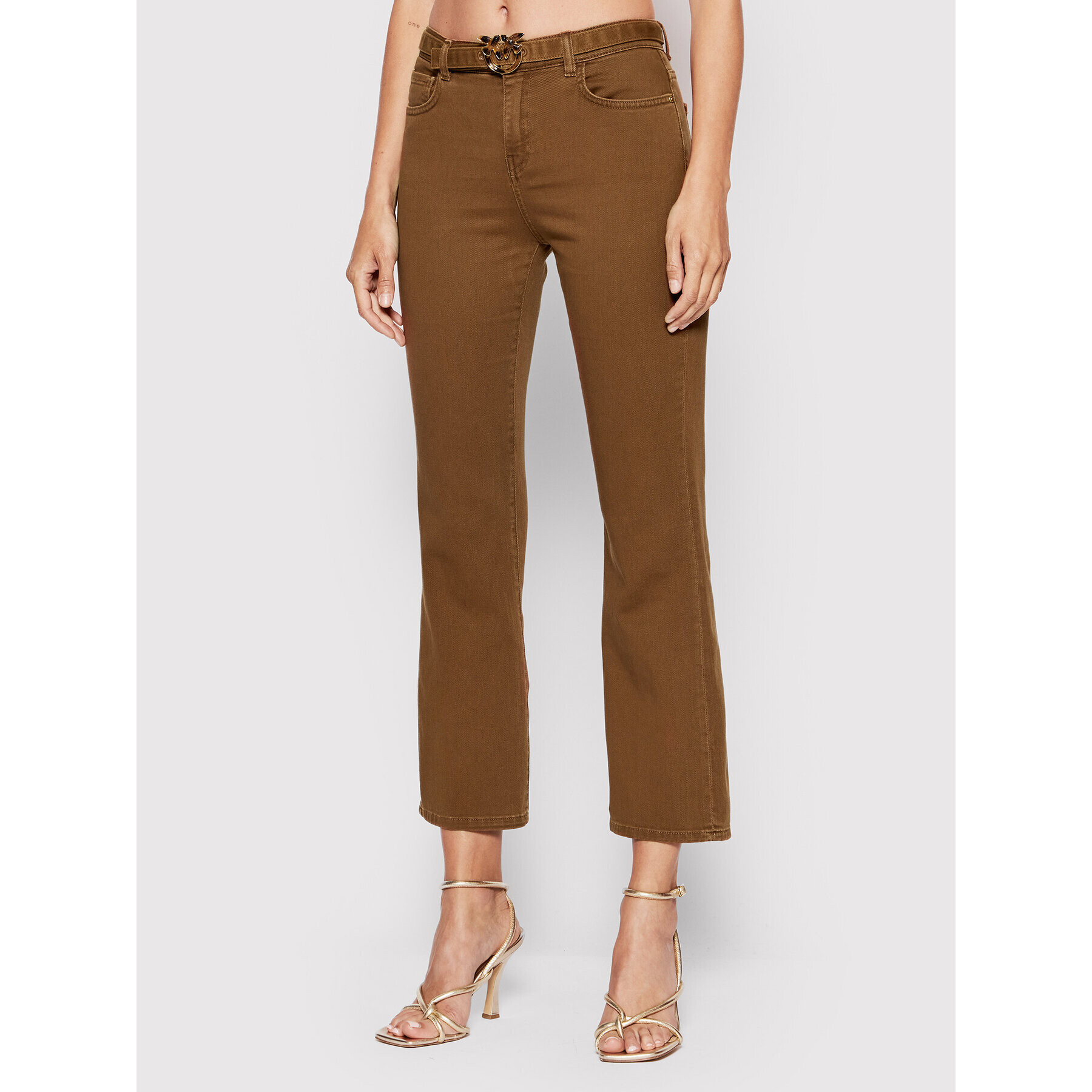 Pinko Дънки Brenda 1J10UZ Y62N Кафяв Bootcut Fit - Pepit.bg